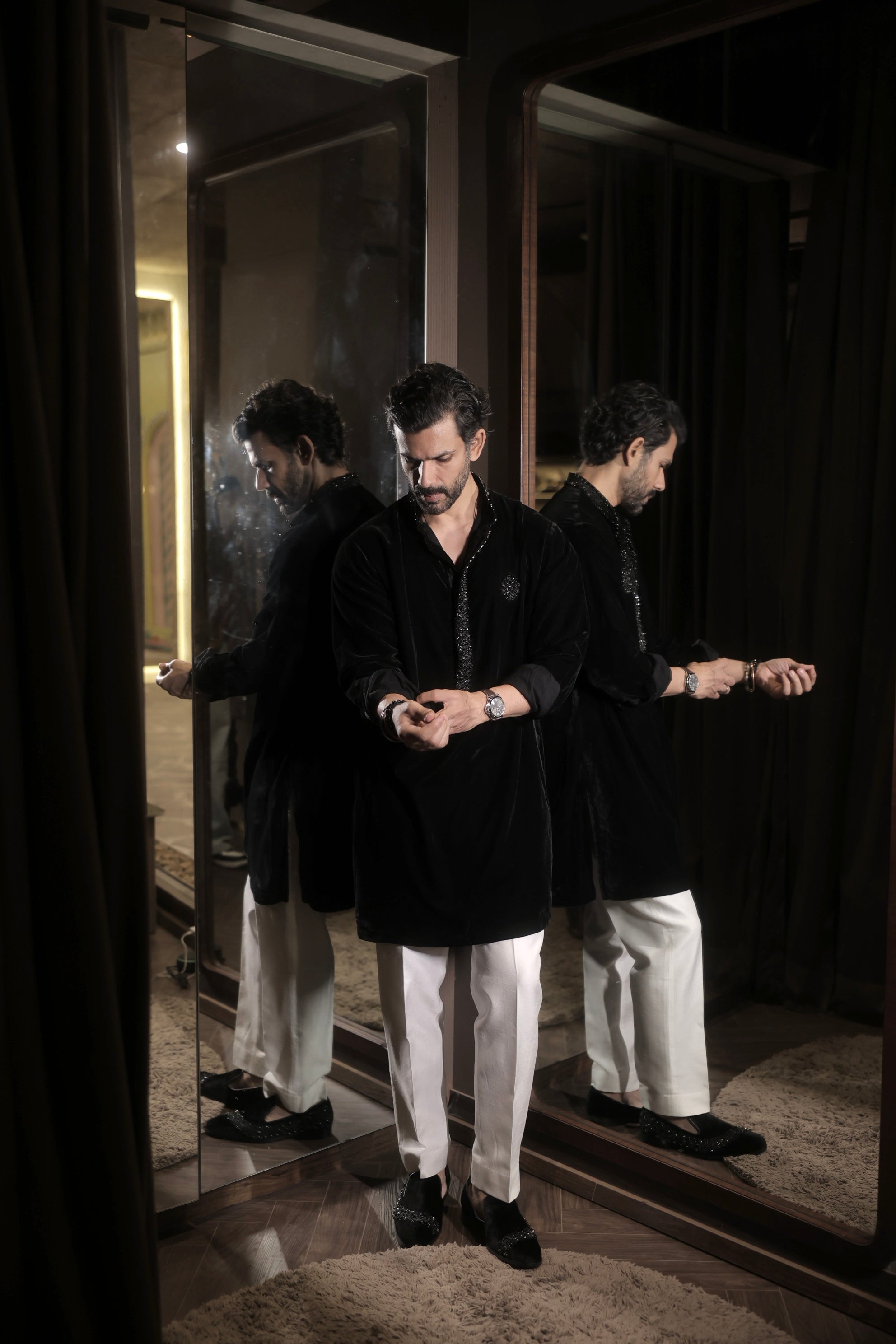 Rainbow stone loafers