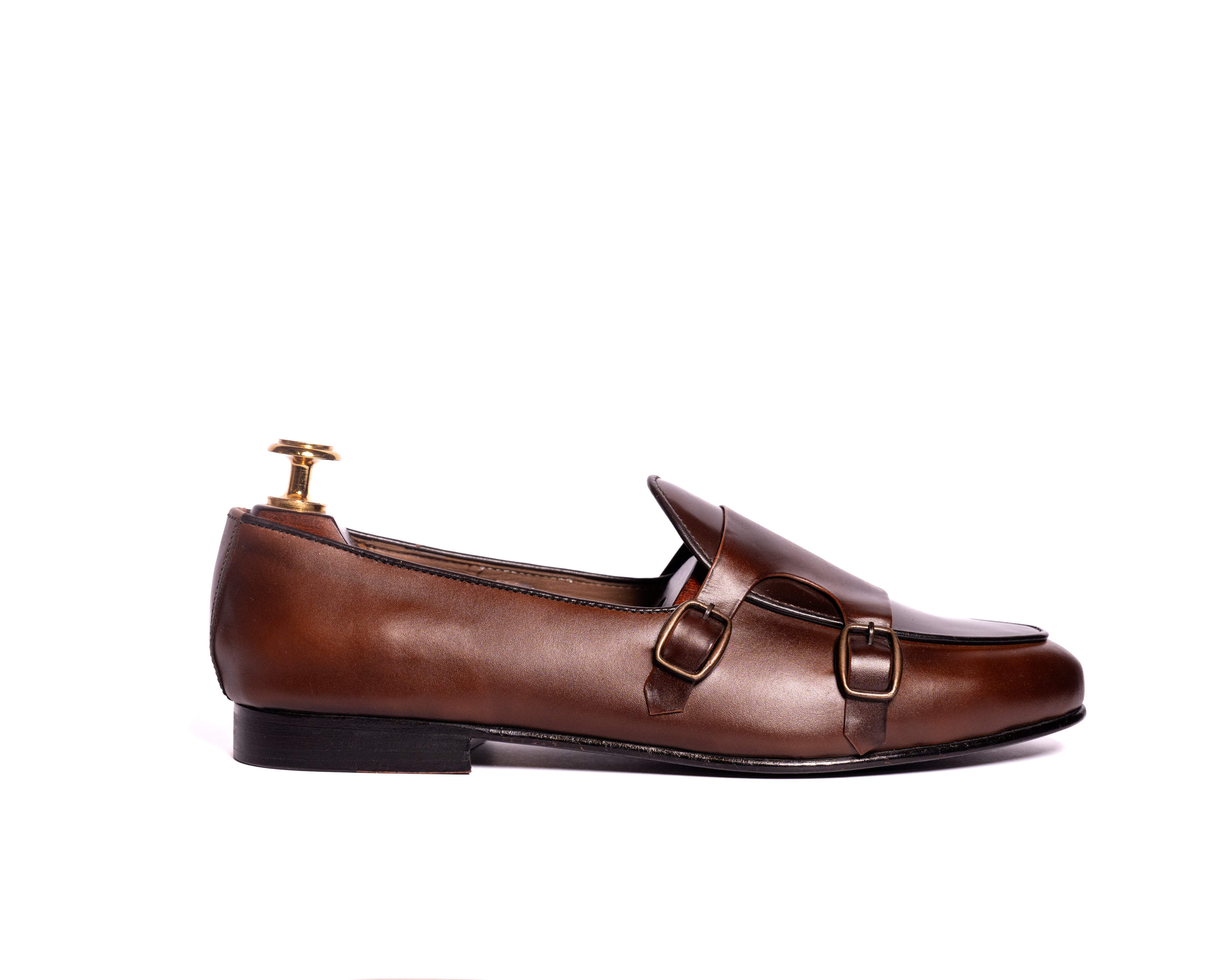 B-Tan Monk Loafers