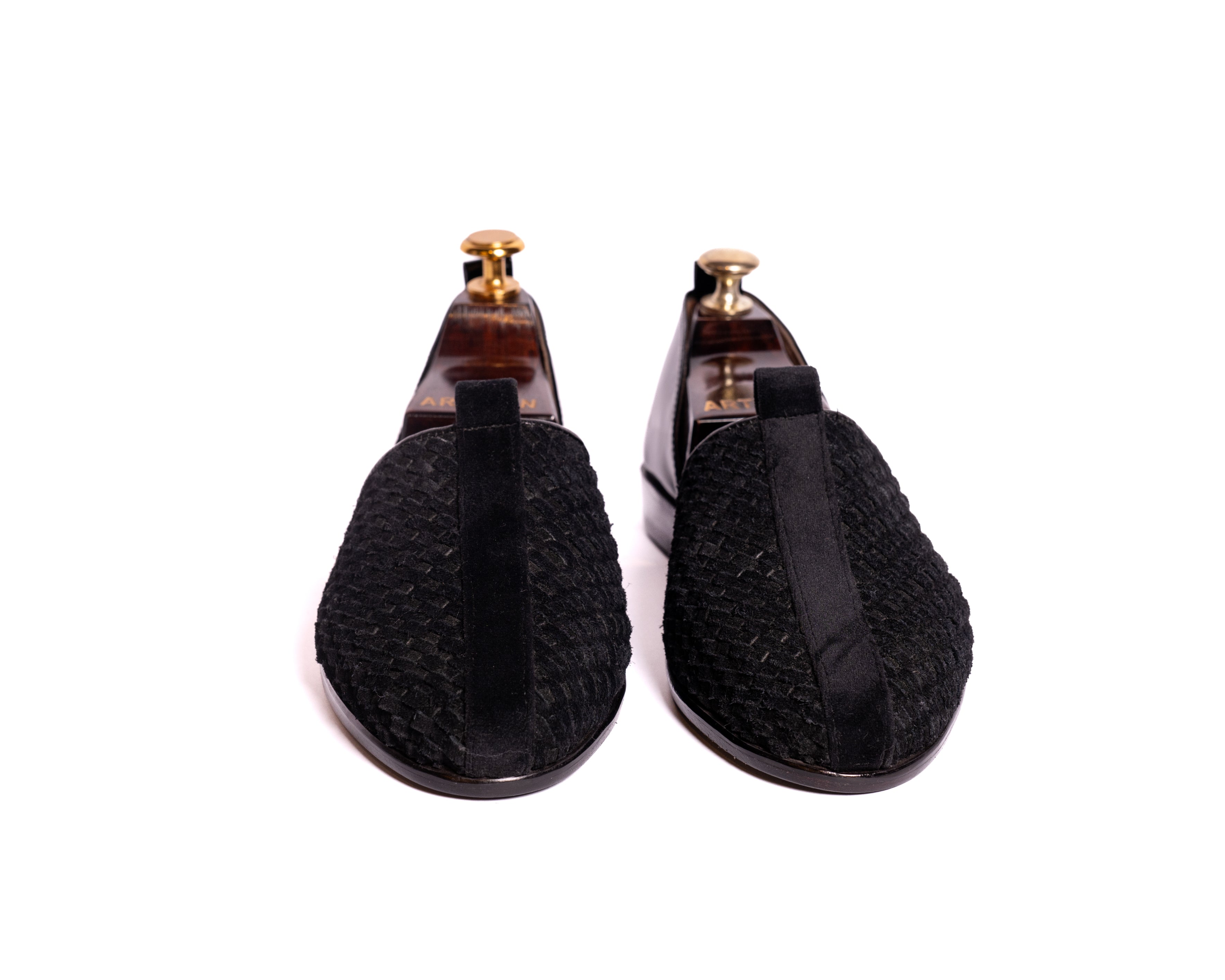 Black Weave Sandal