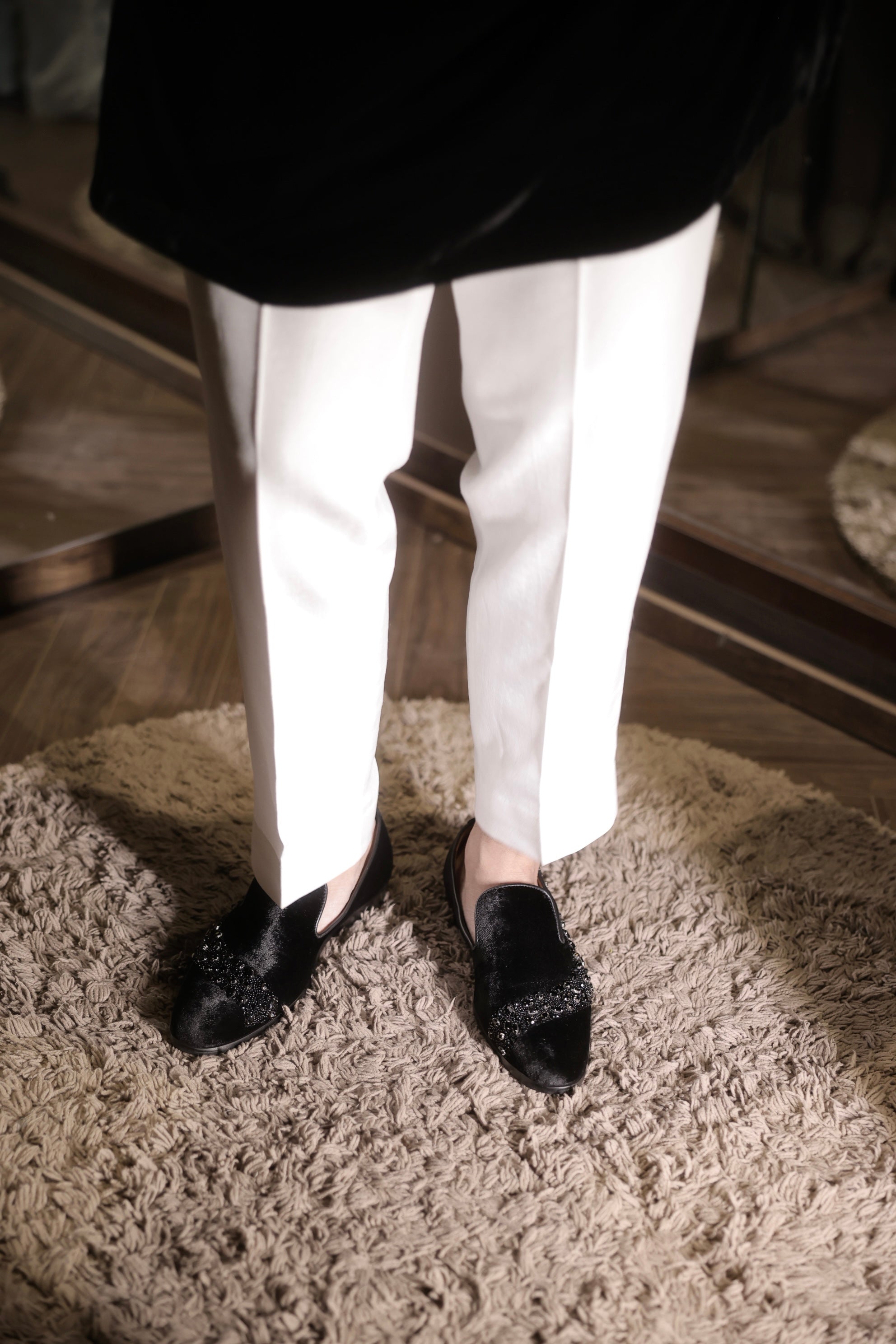 Rainbow stone loafers