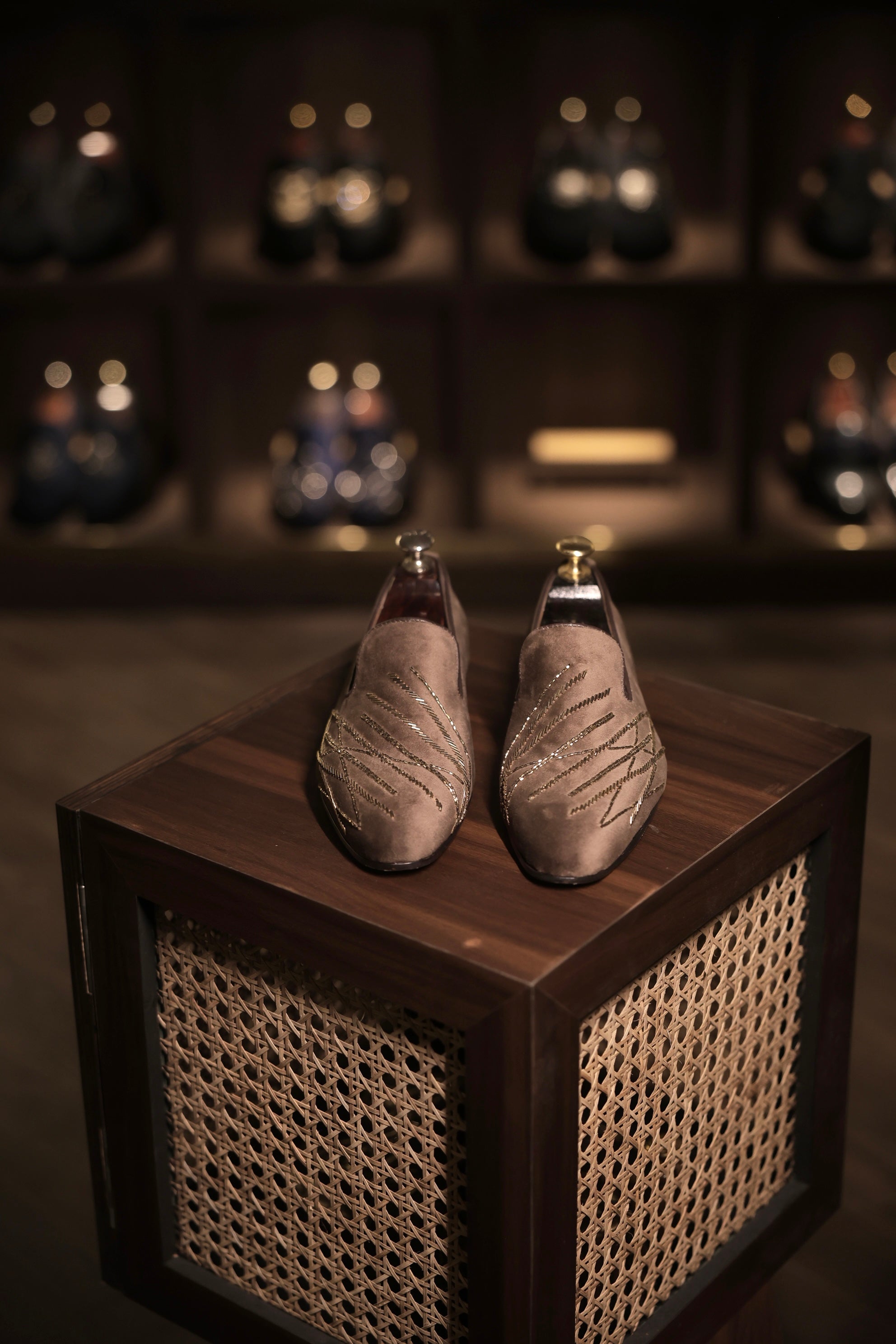 Brown cuthil loafers