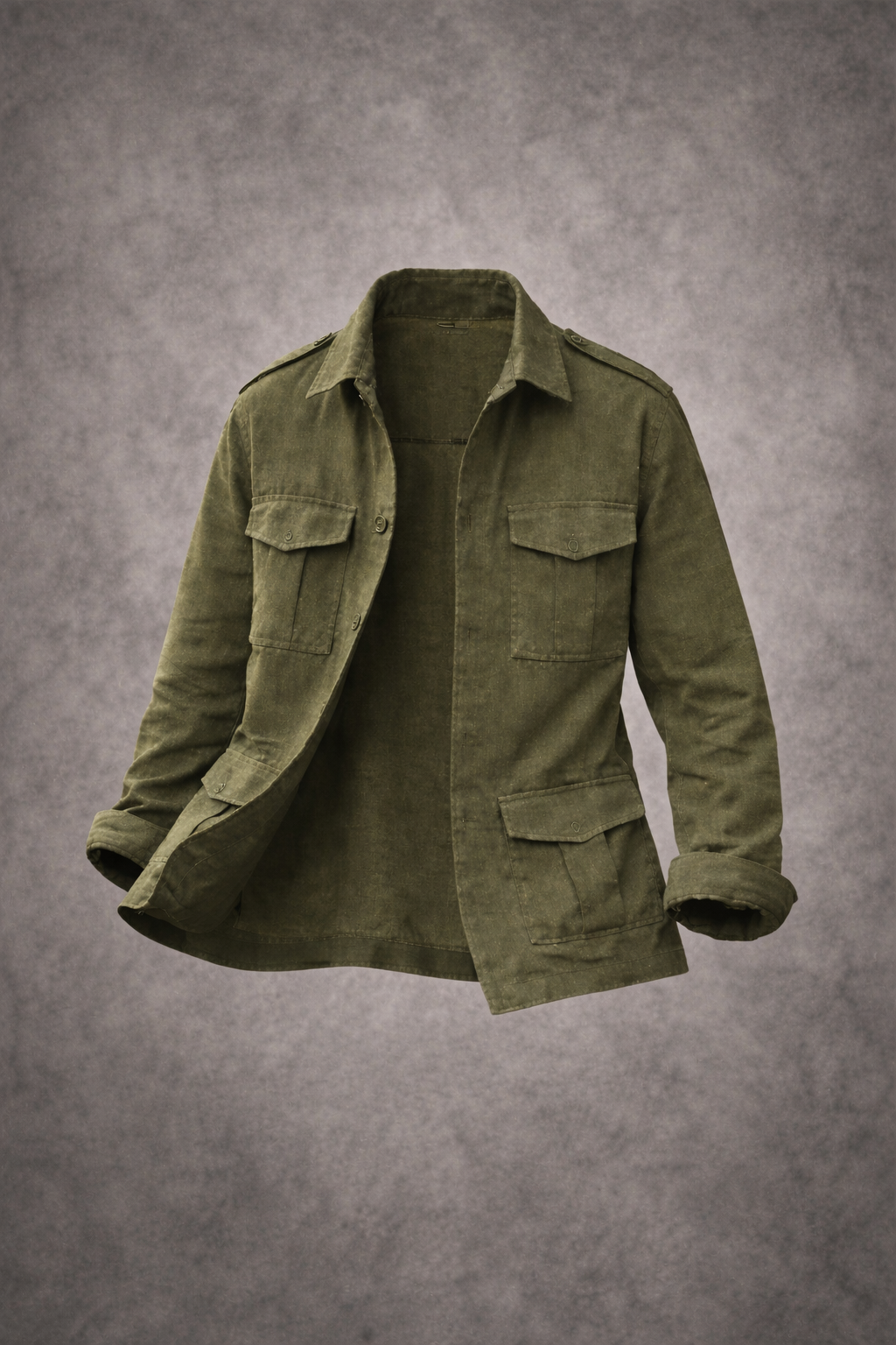 Linen Shacket - Green
