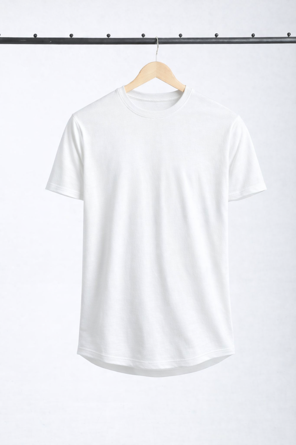 SLUB CREW NECK T-Shirt - White