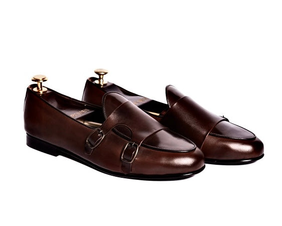 B-Tan Monk Loafers