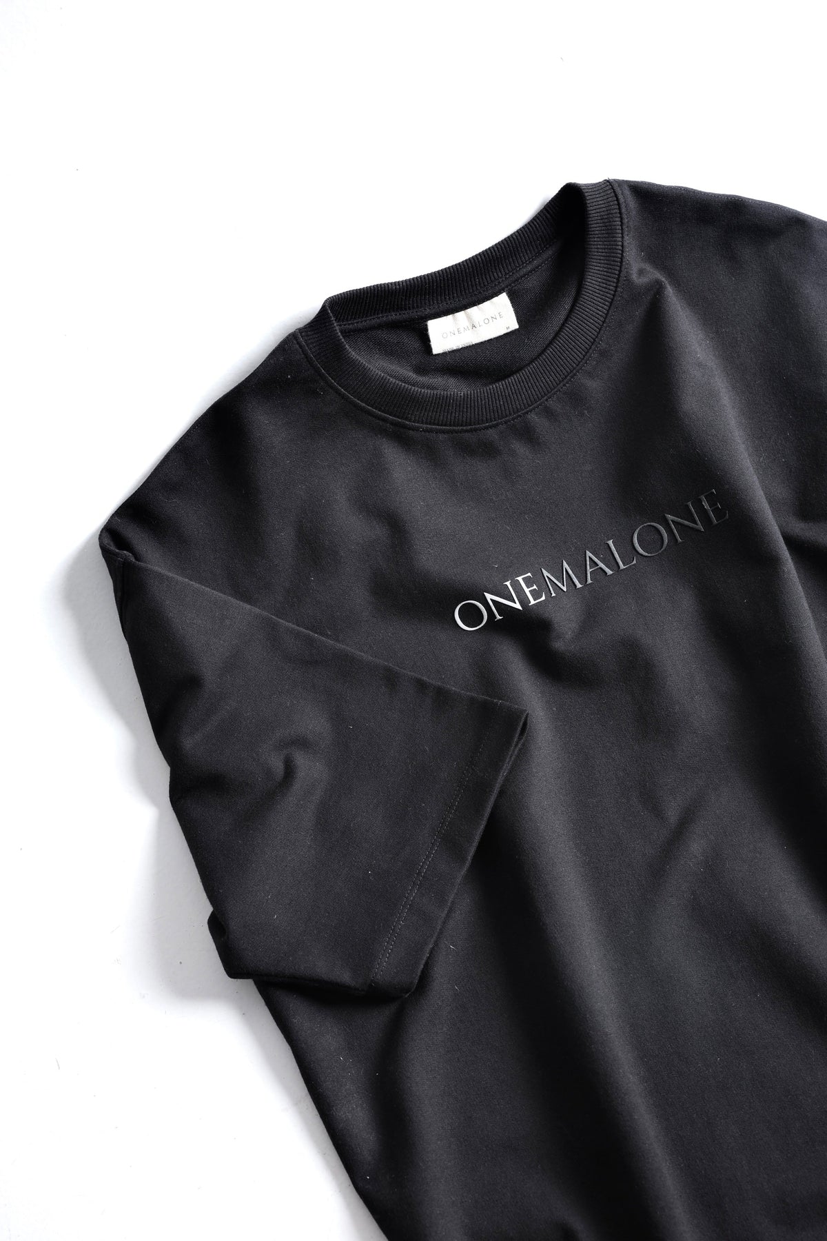 Drop Shoulder Black T-shirt