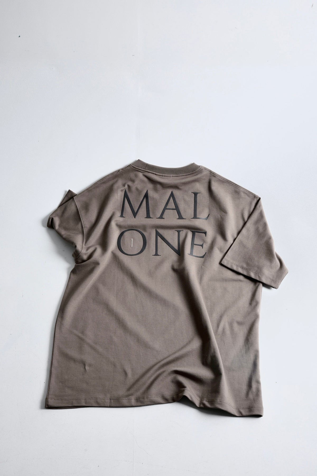 Drop Shoulder Mocha T-shirt