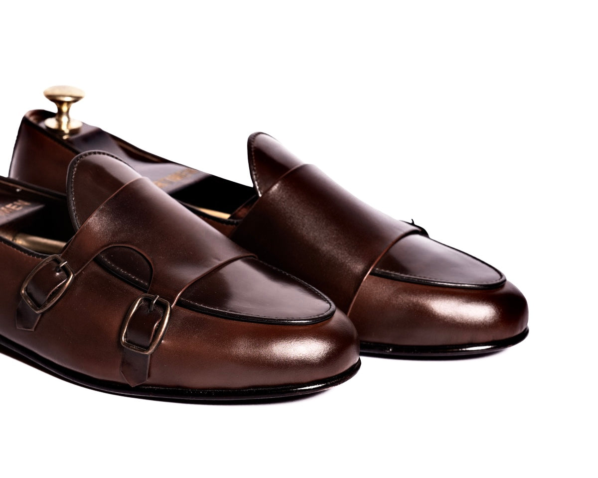 B-Tan Monk Loafers