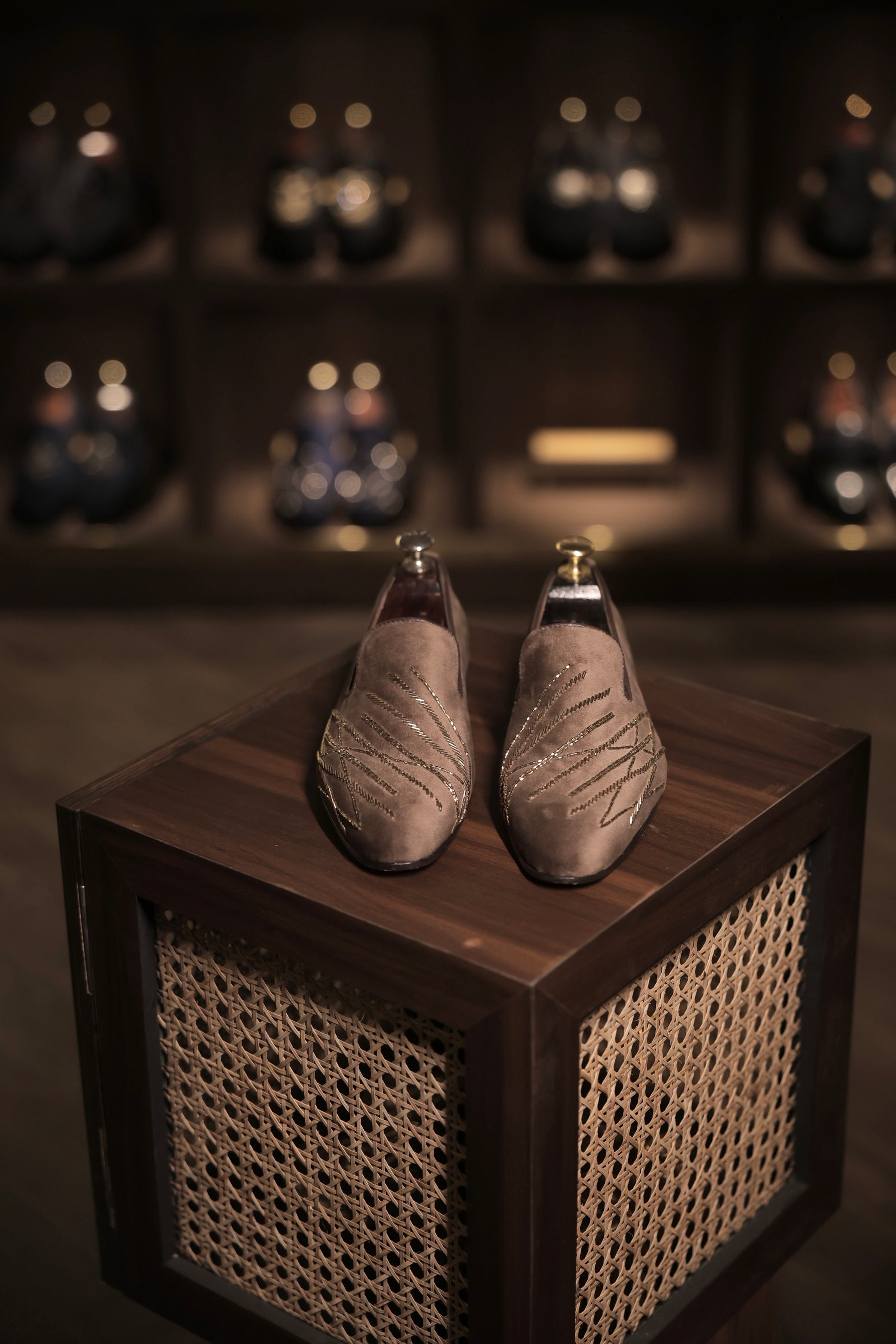 Brown cuthil loafers