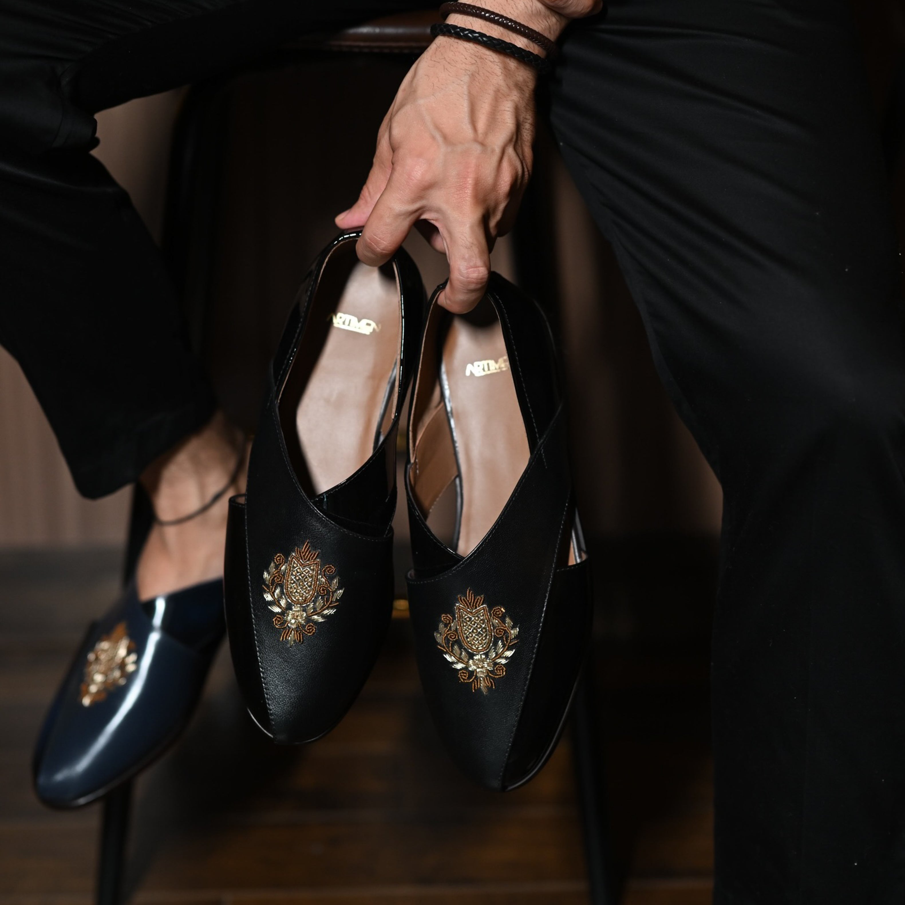 Black Dabka Peshawari