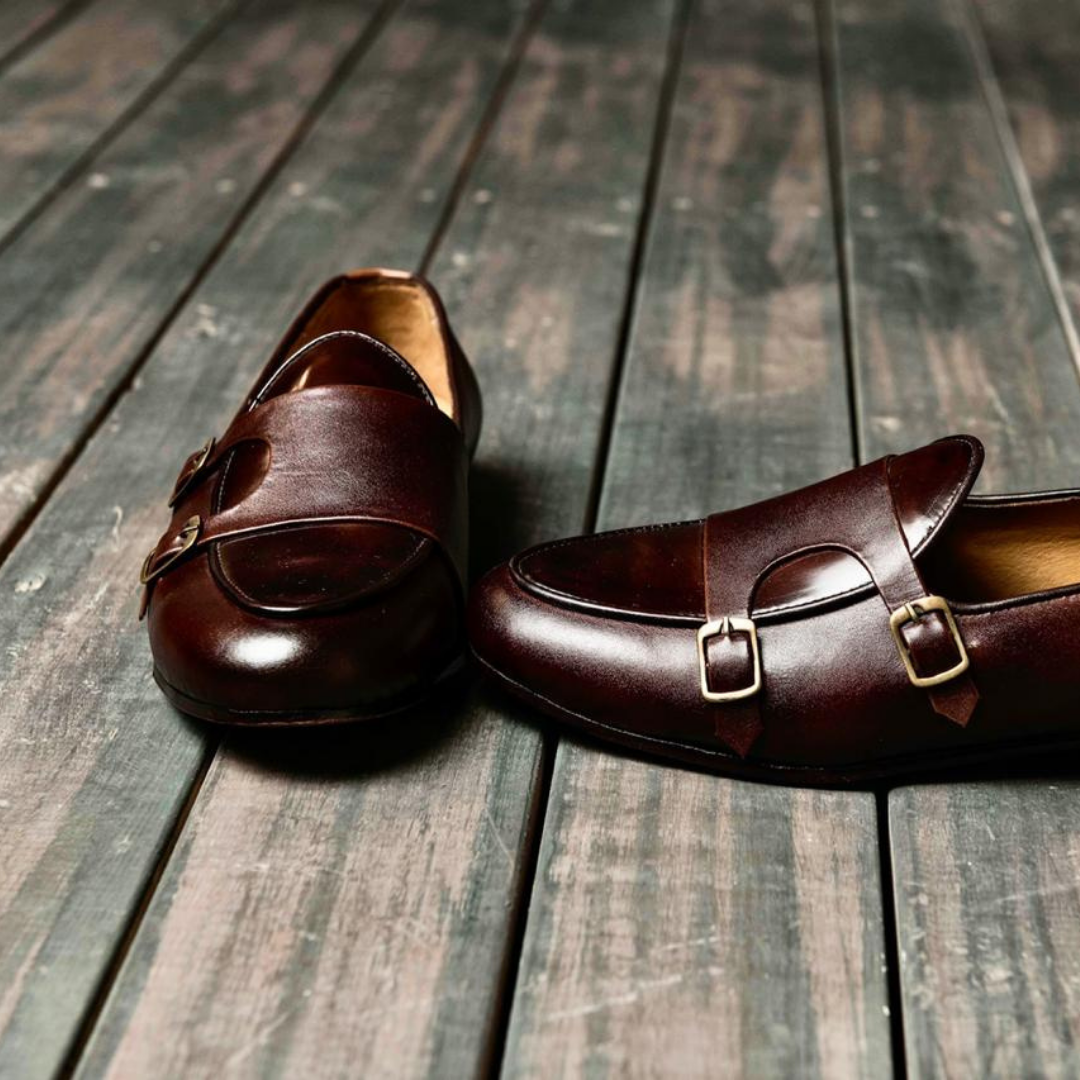 B-Tan Monk Loafers