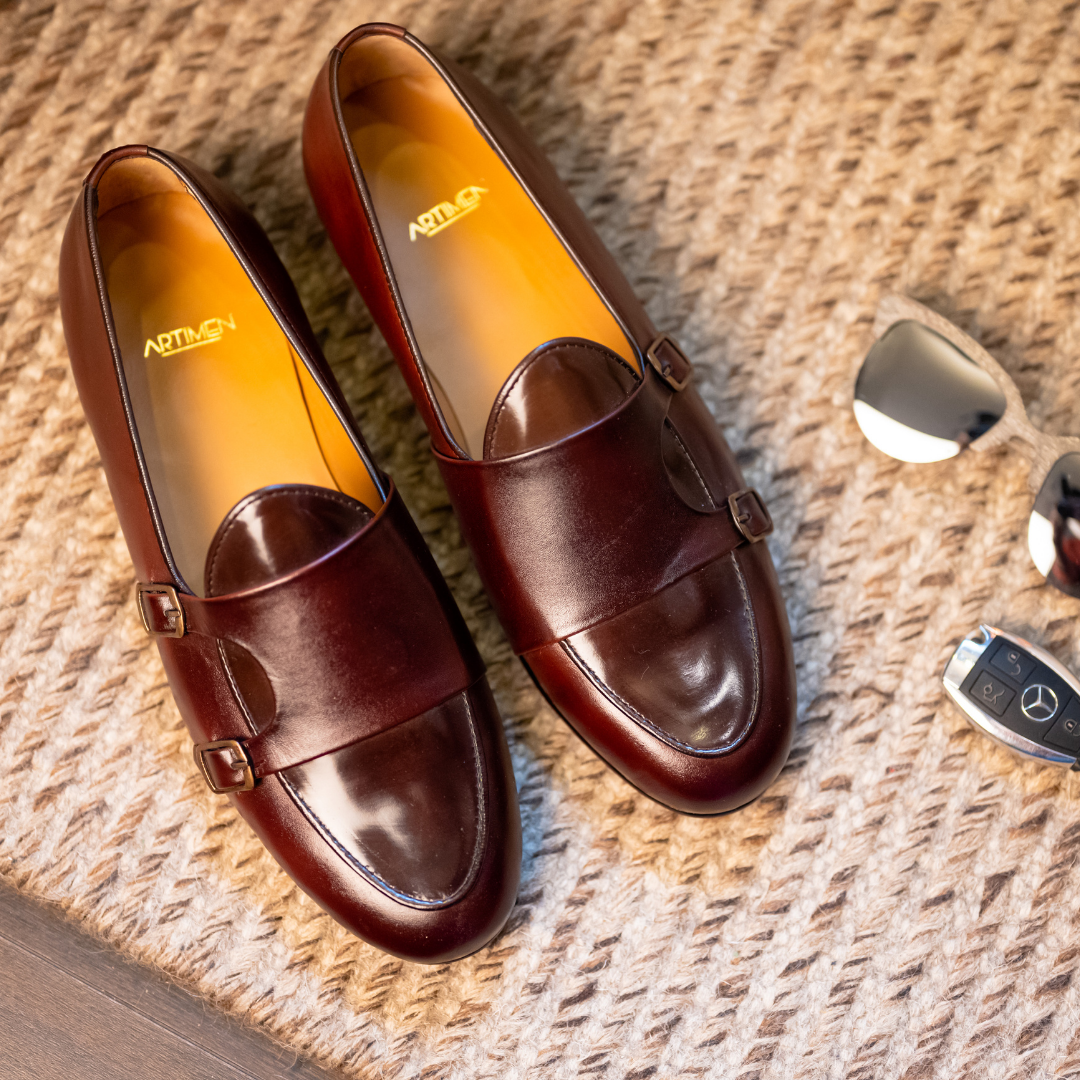 B-Tan Monk Loafers