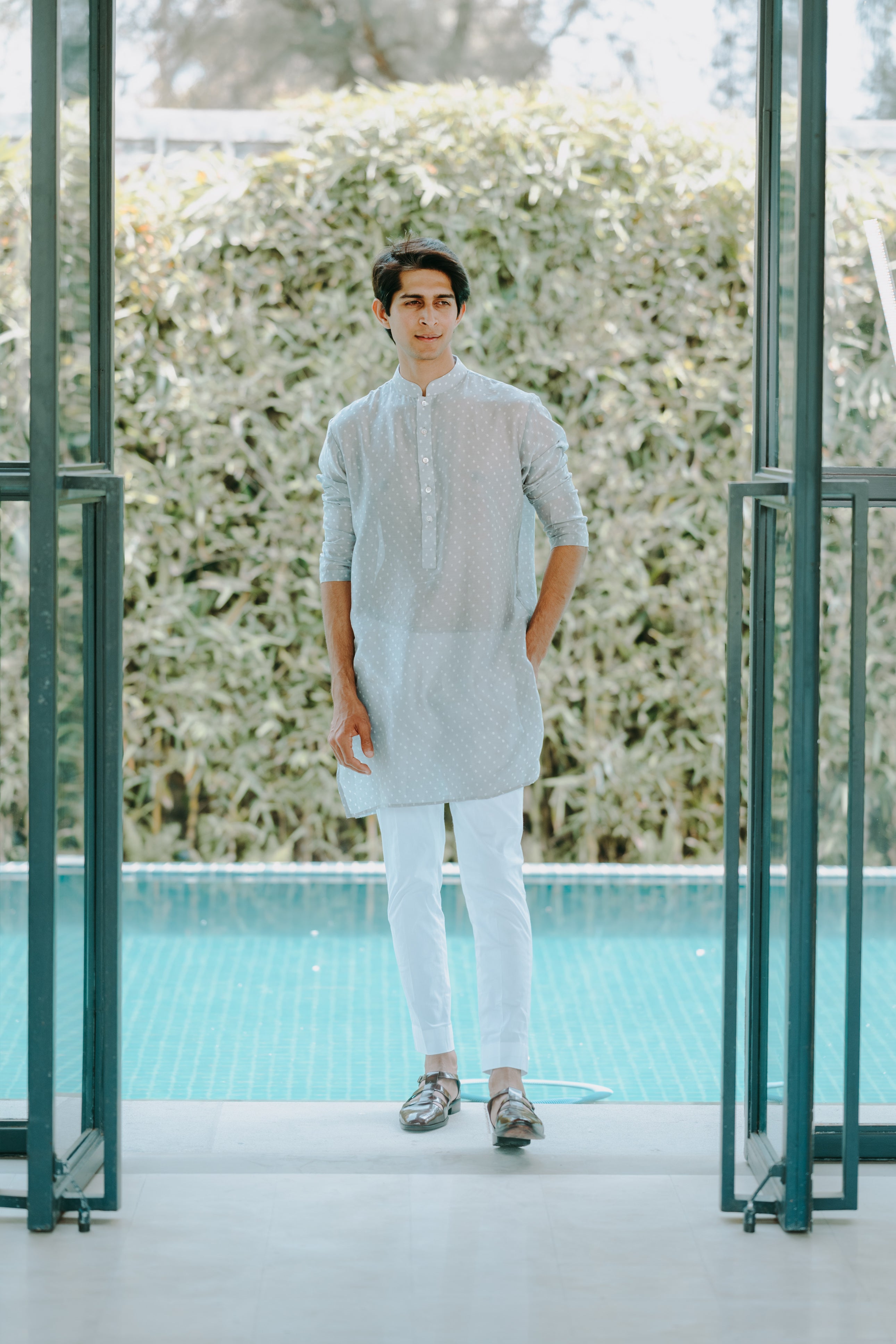 Bandhani Chanderi Kurta