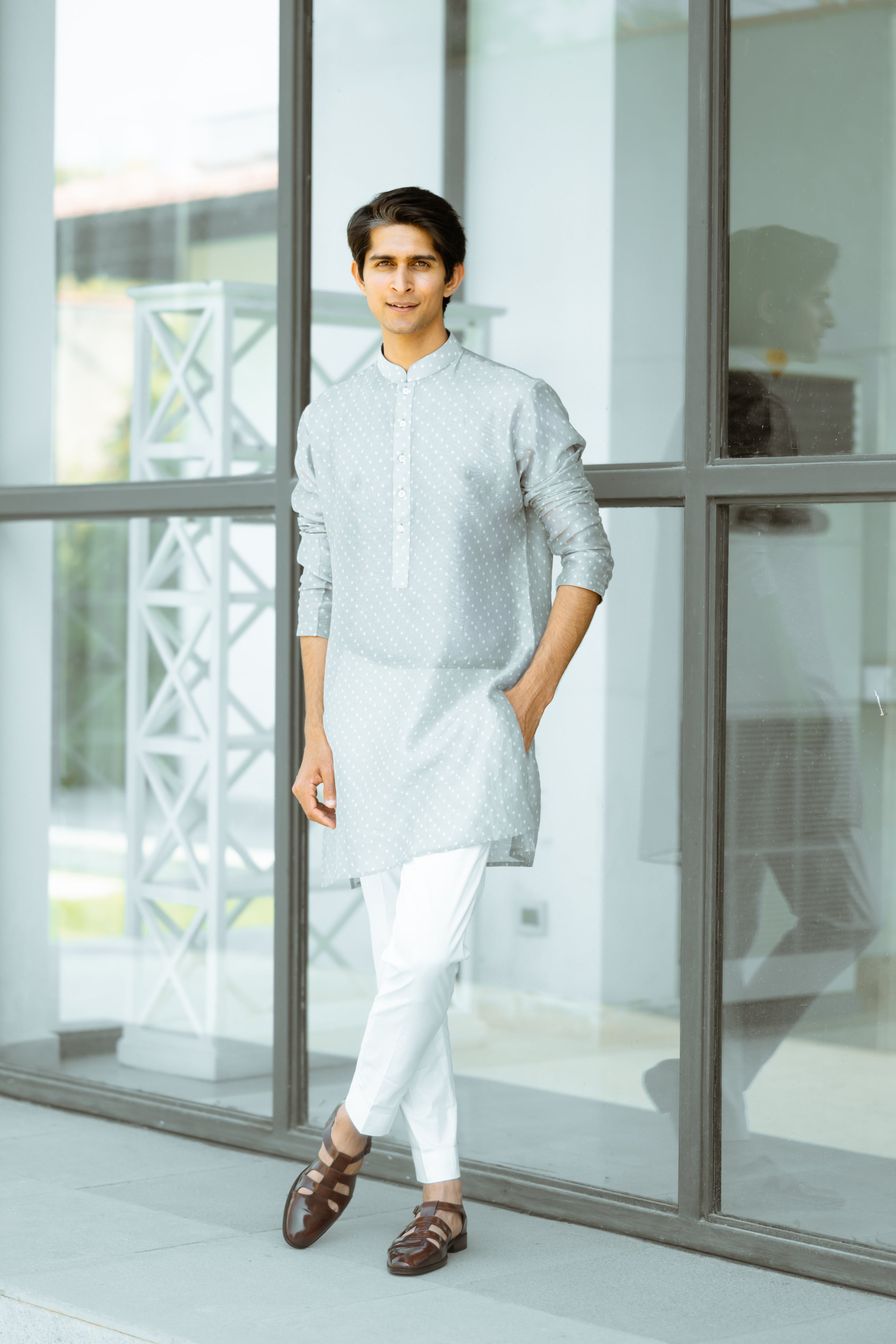 Bandhani Chanderi Kurta