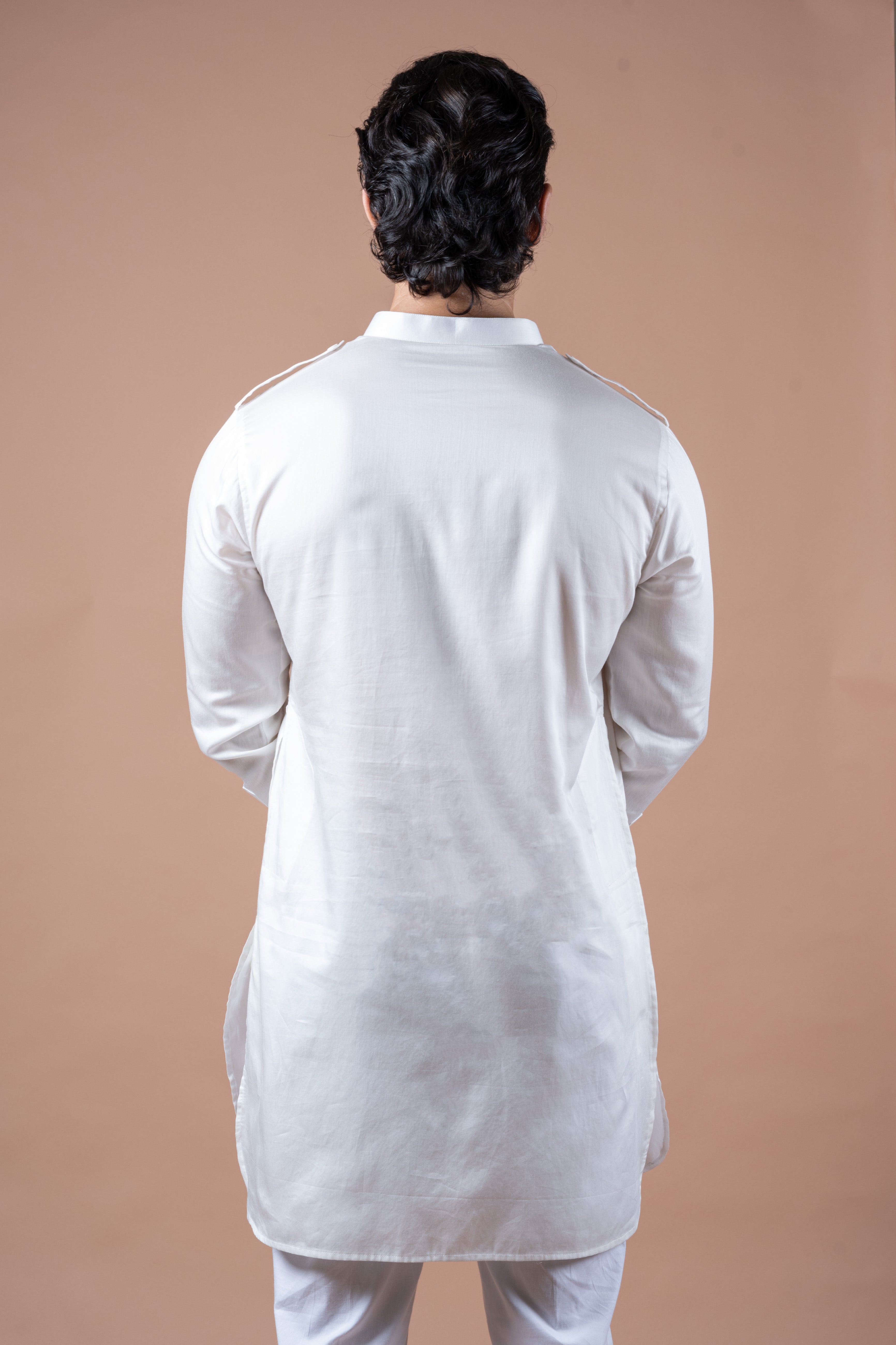Ivory Shoulder Flap Kurta