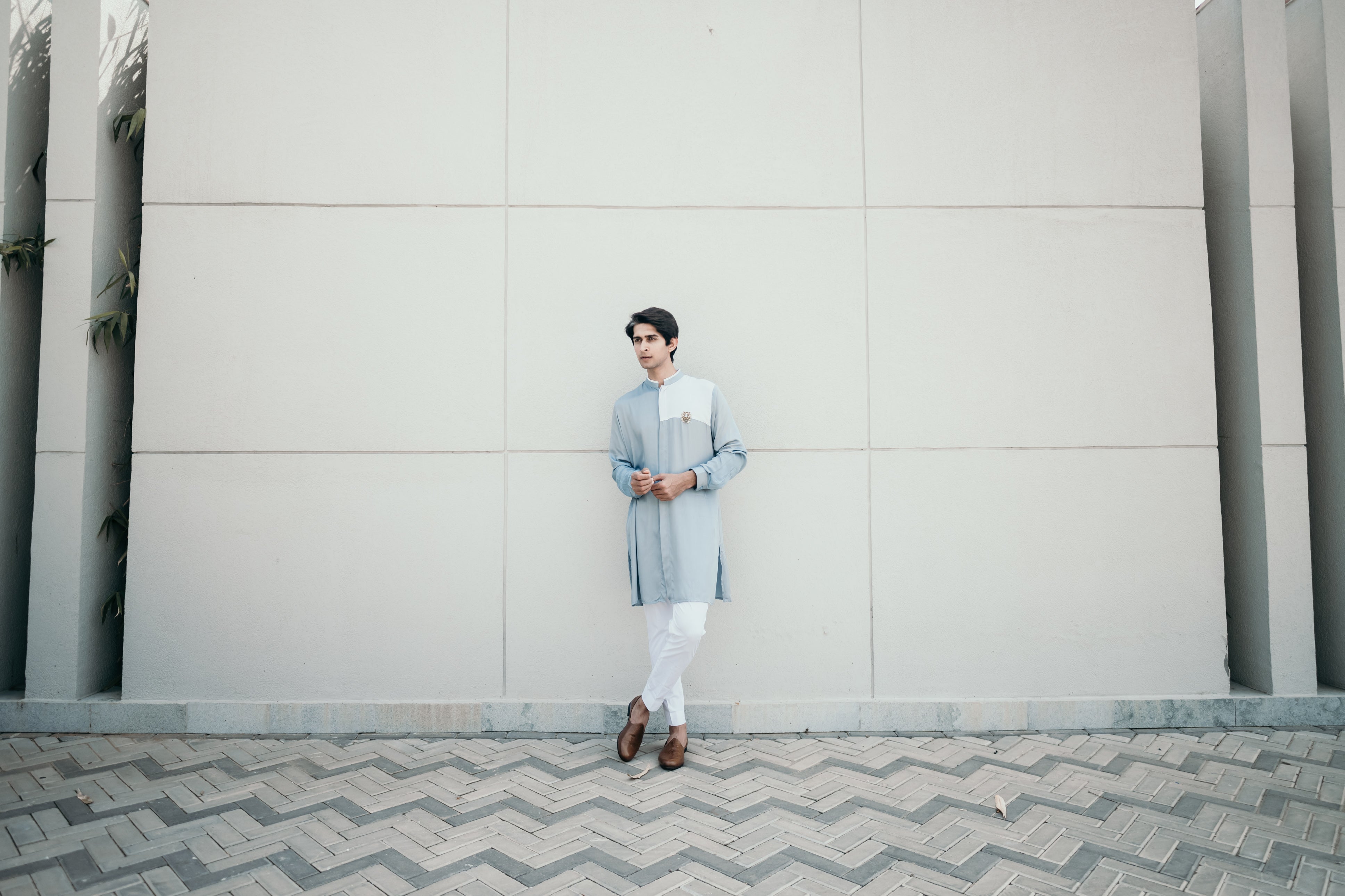 Tiger Embellished Shirt Kurta