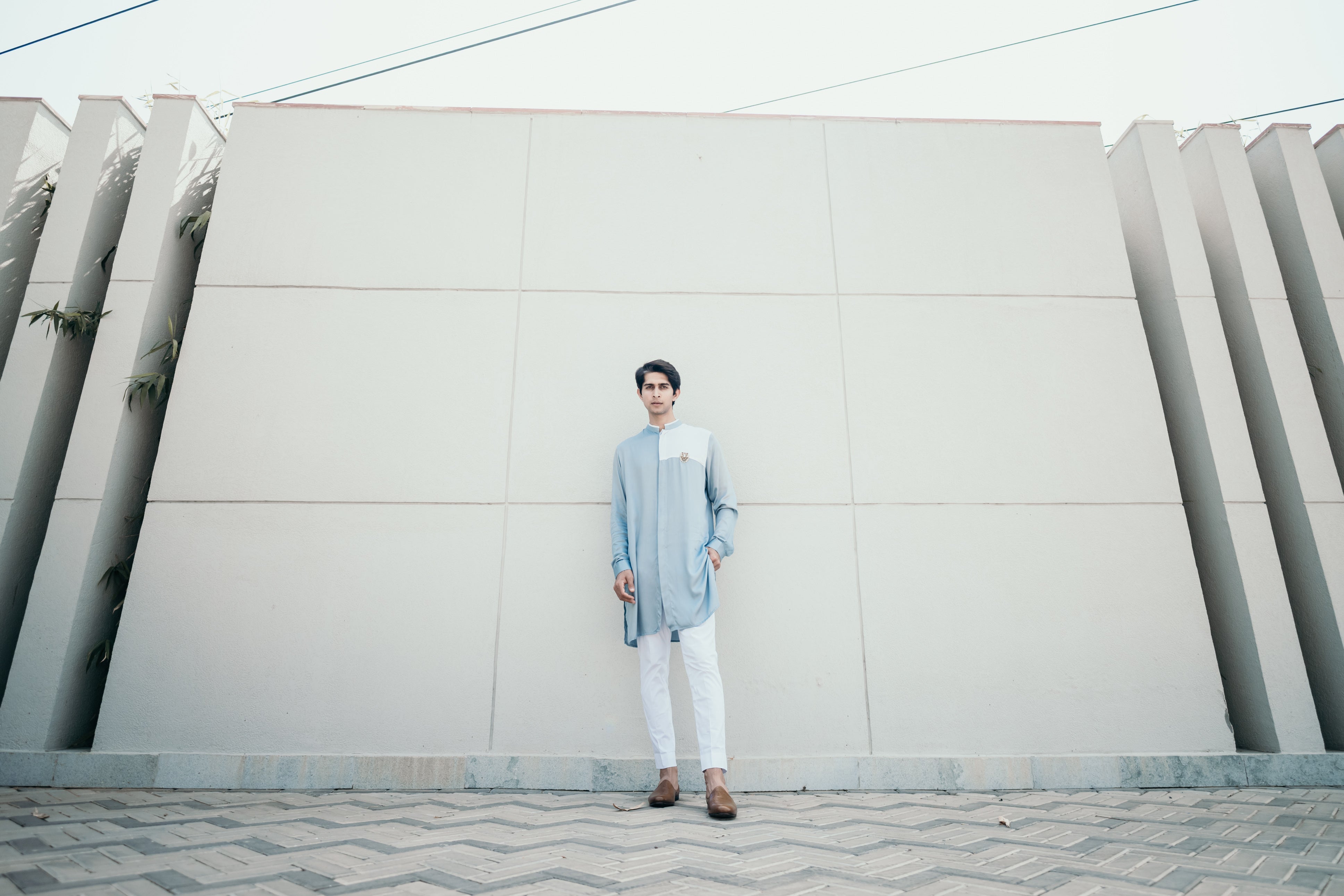 Tiger Embellished Shirt Kurta