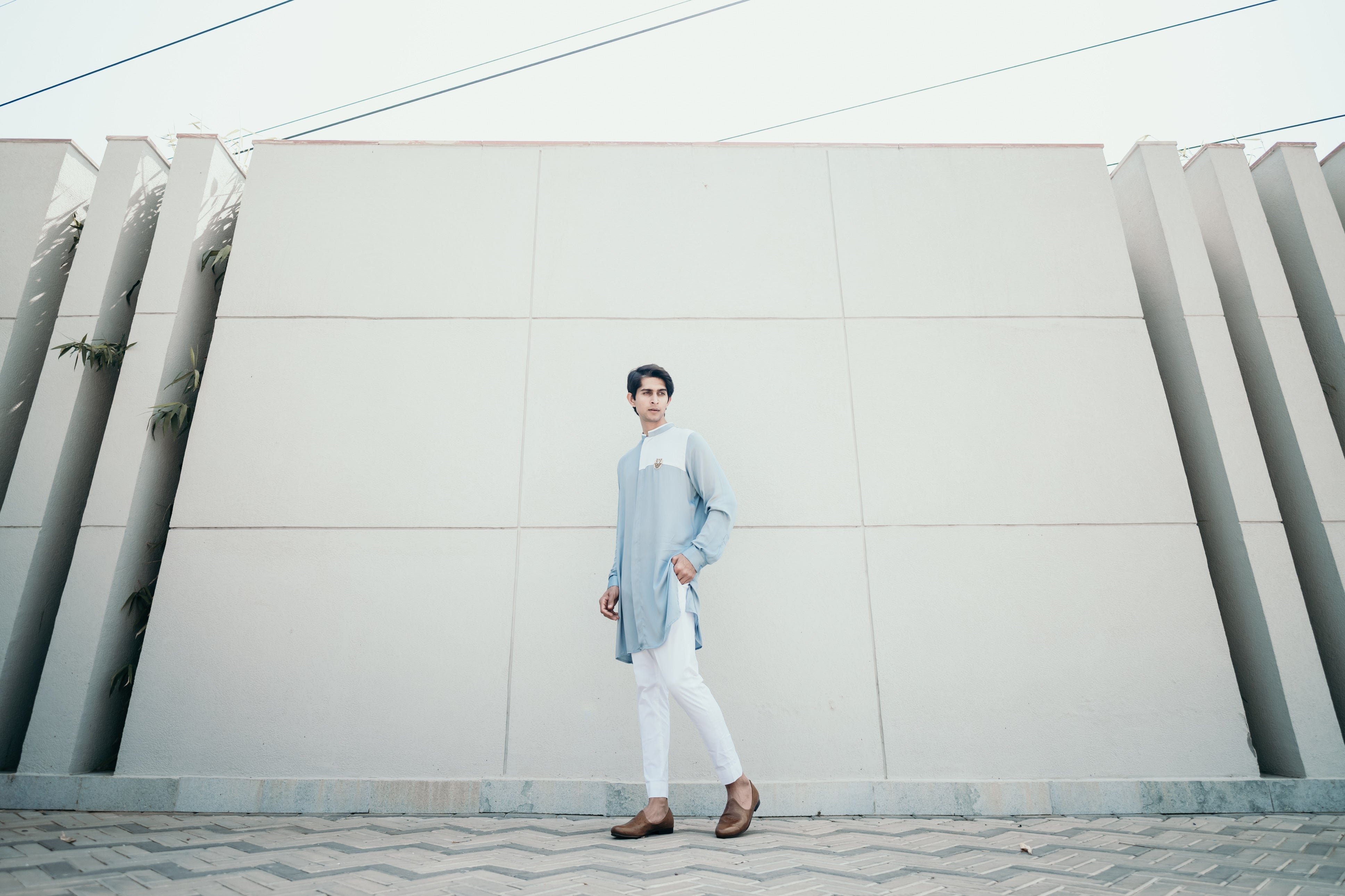 Tiger Embellished Shirt Kurta