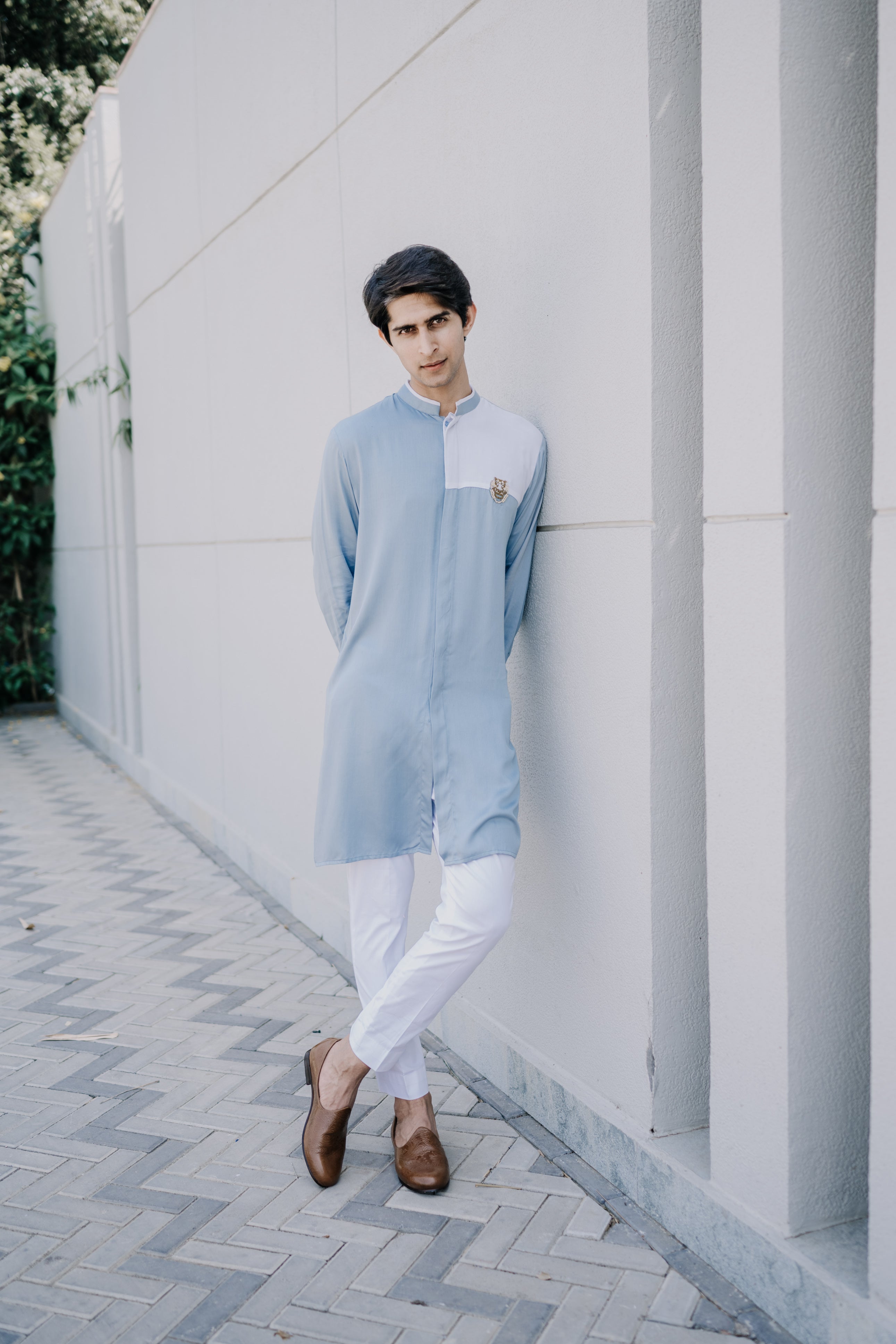 Tiger Embellished Shirt Kurta
