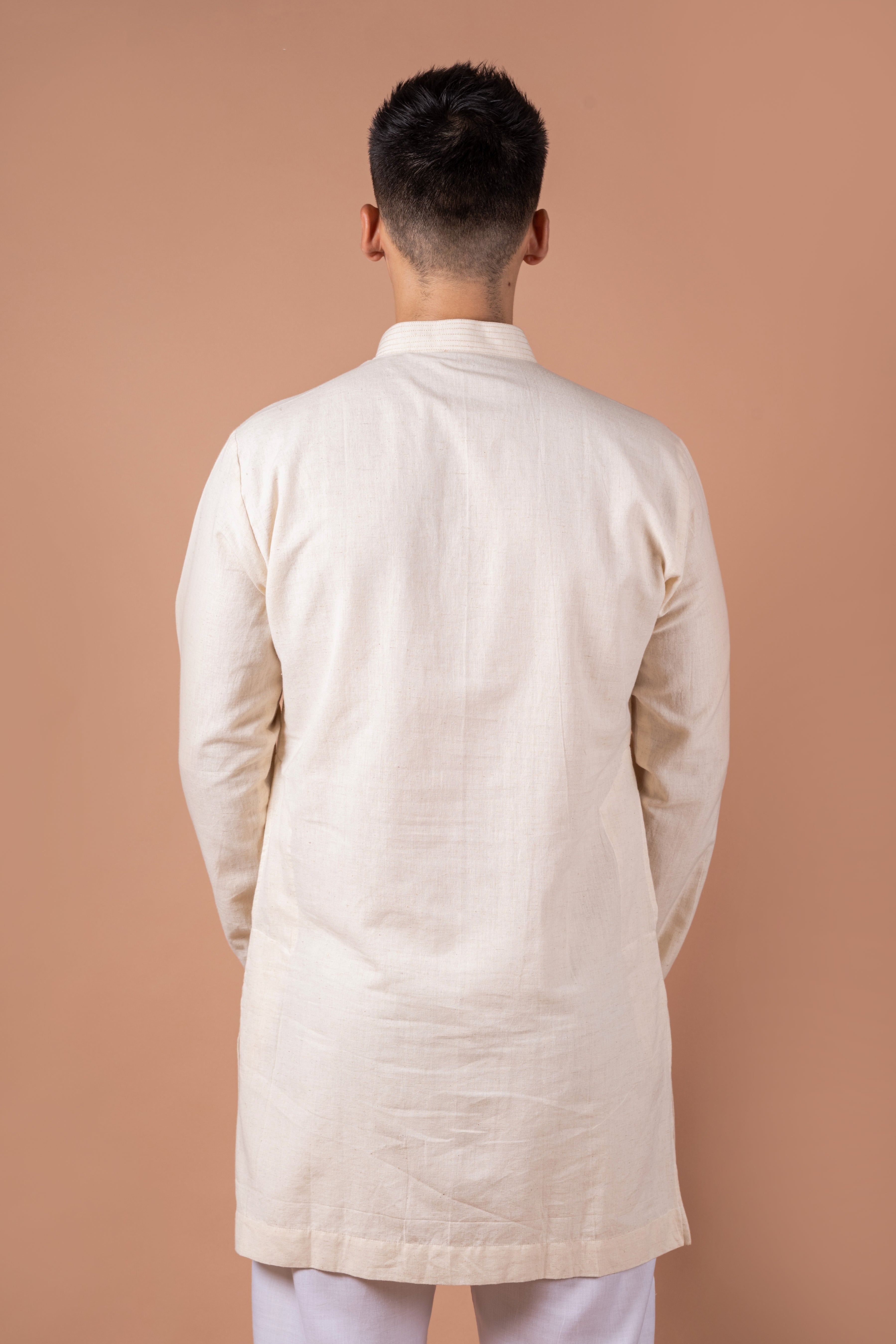 Beige Classic kurta