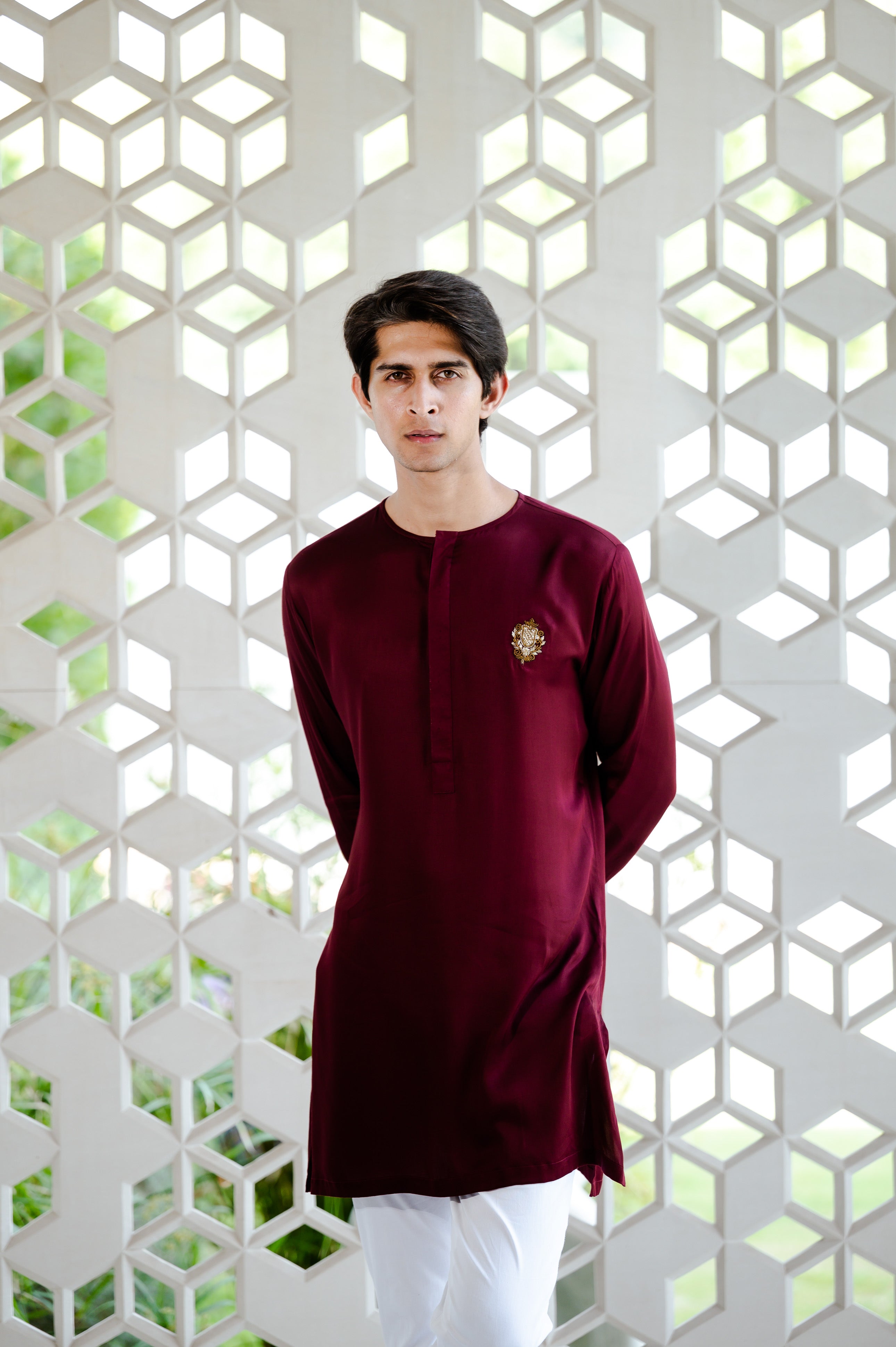 Classic Maroon Kurta Set