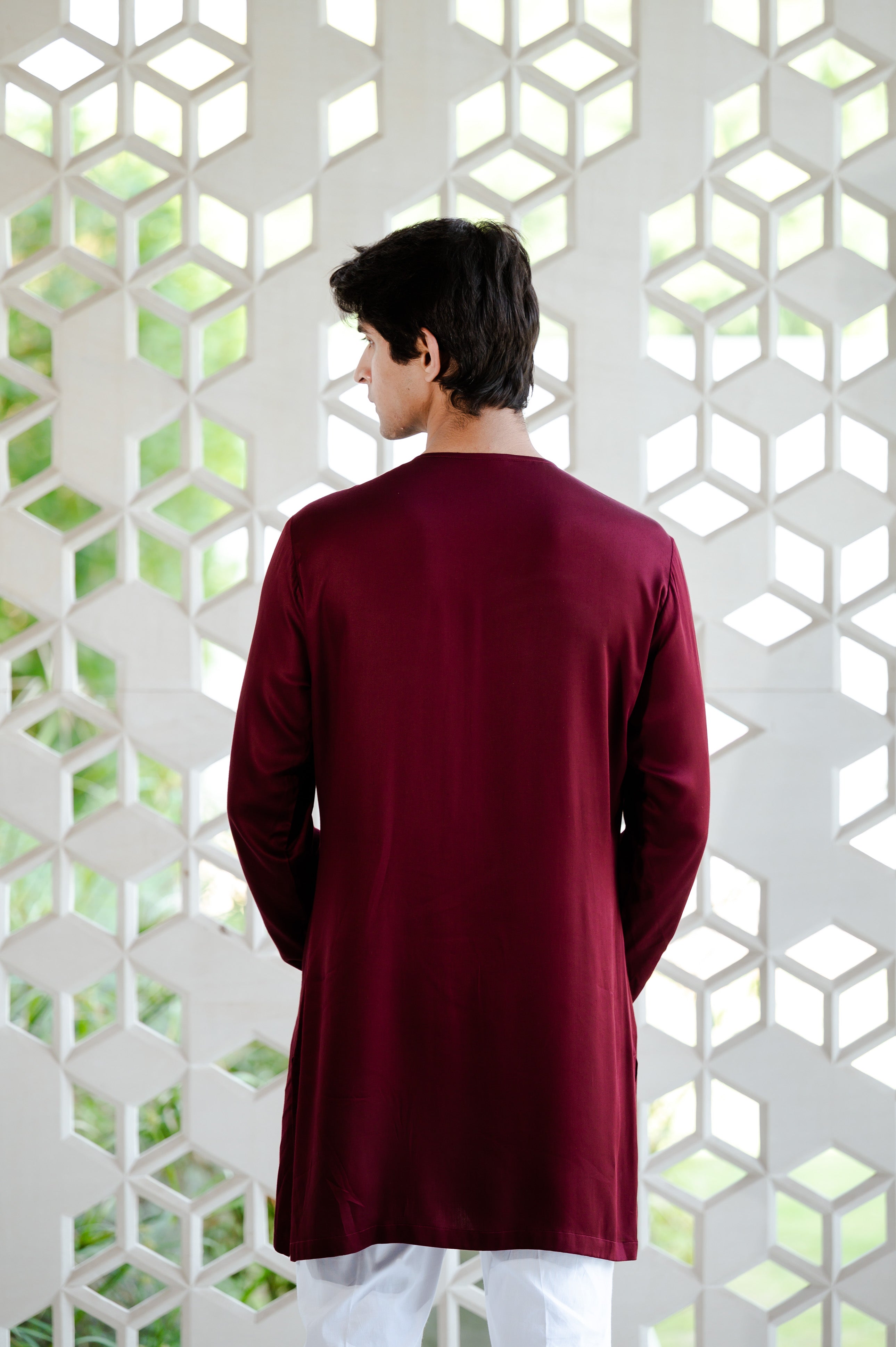 Classic Maroon Kurta Set