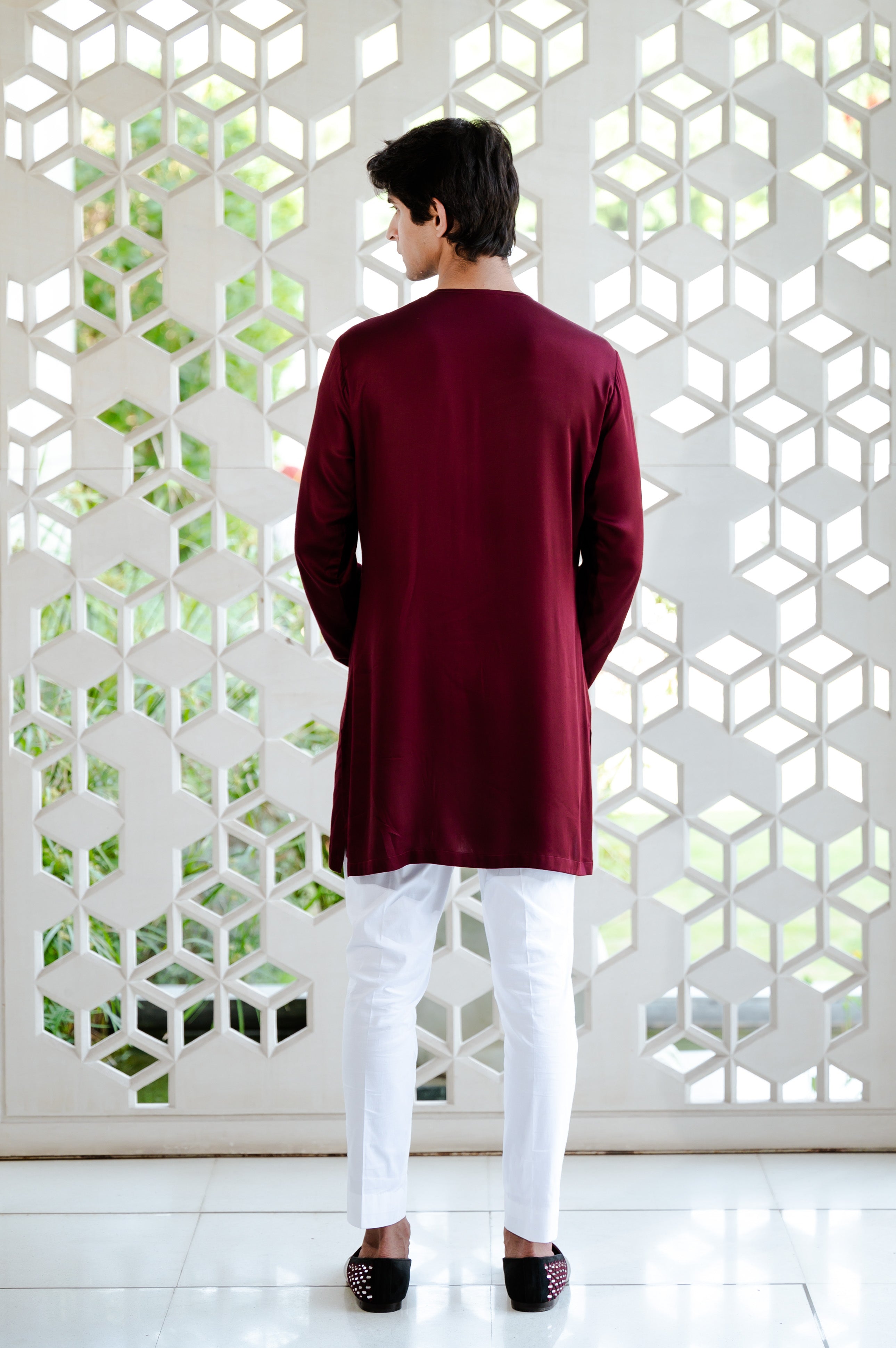 Classic Maroon Kurta Set