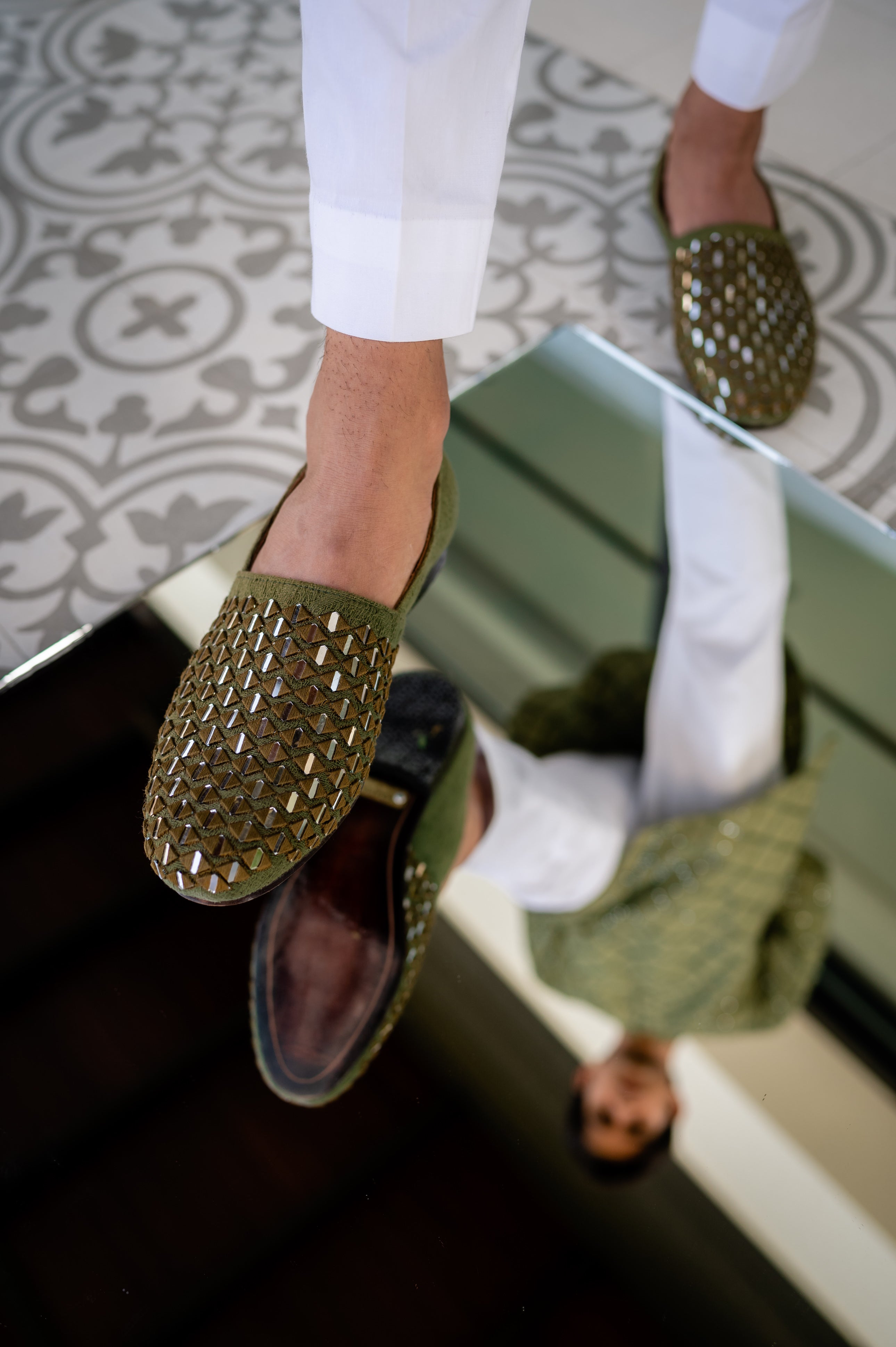 Sheesh Mehendi Espadrille