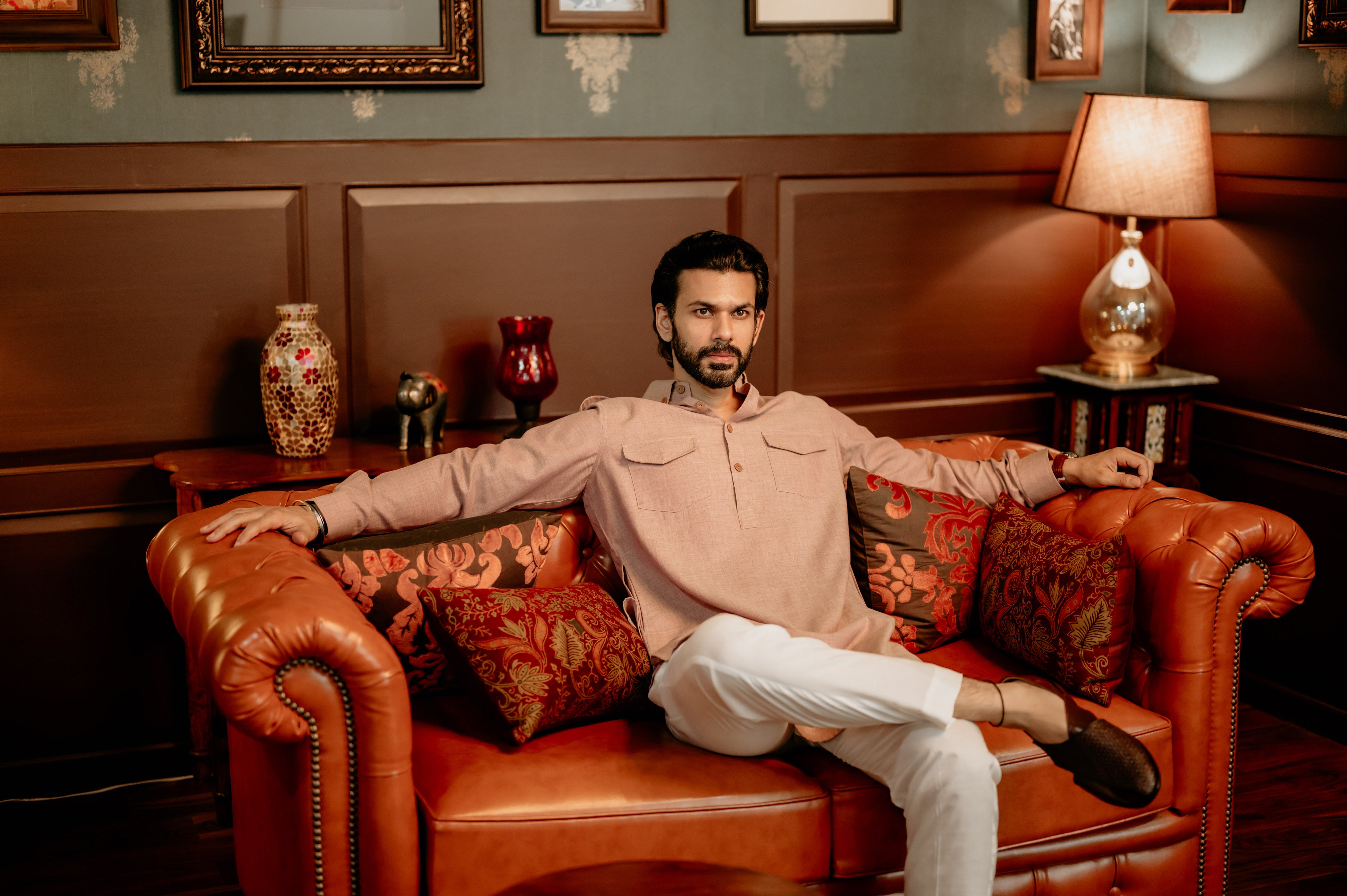 Dusty Rose Pathani
