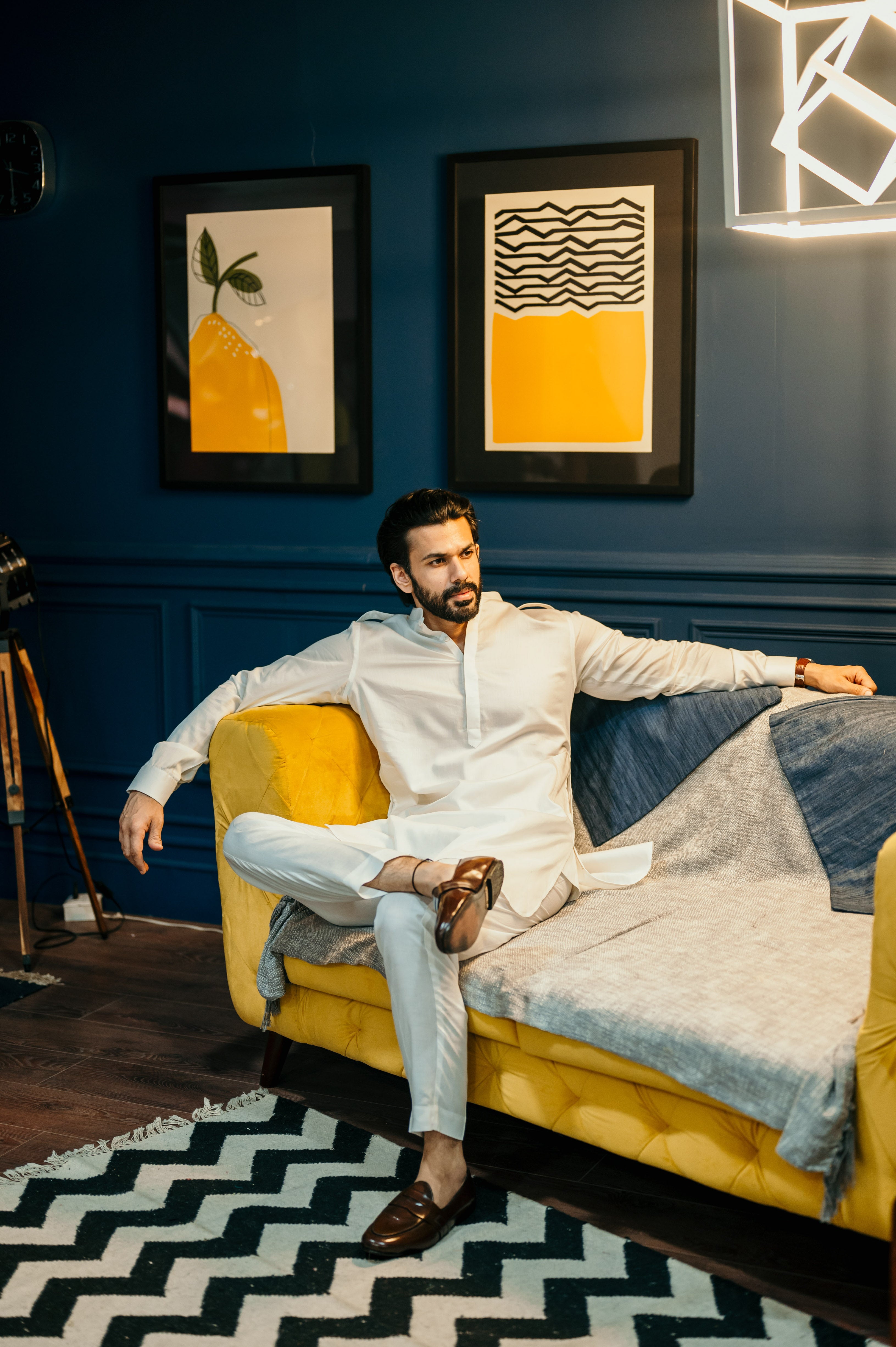 Ivory Shoulder Flap Kurta