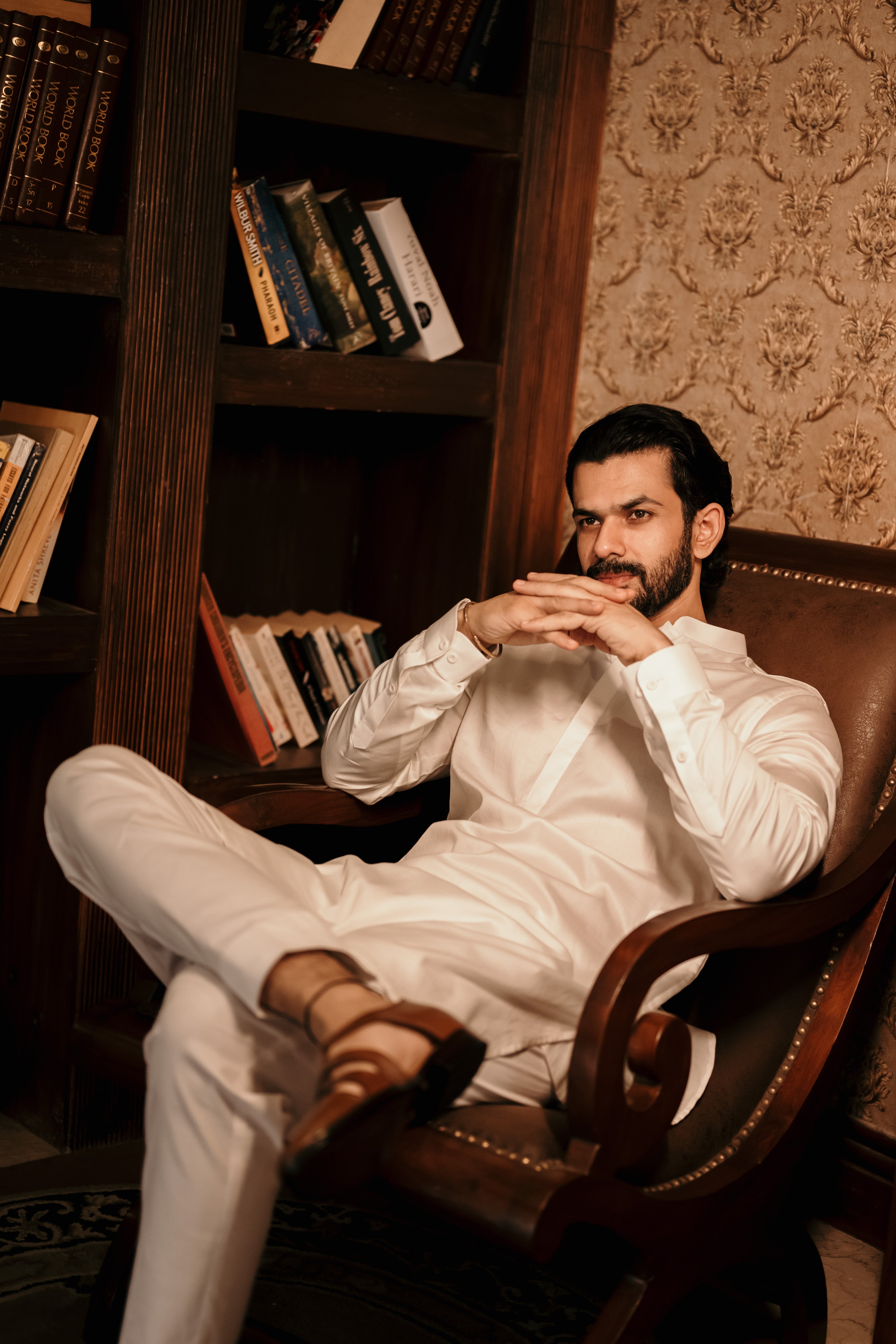 Ivory Shoulder Flap Kurta