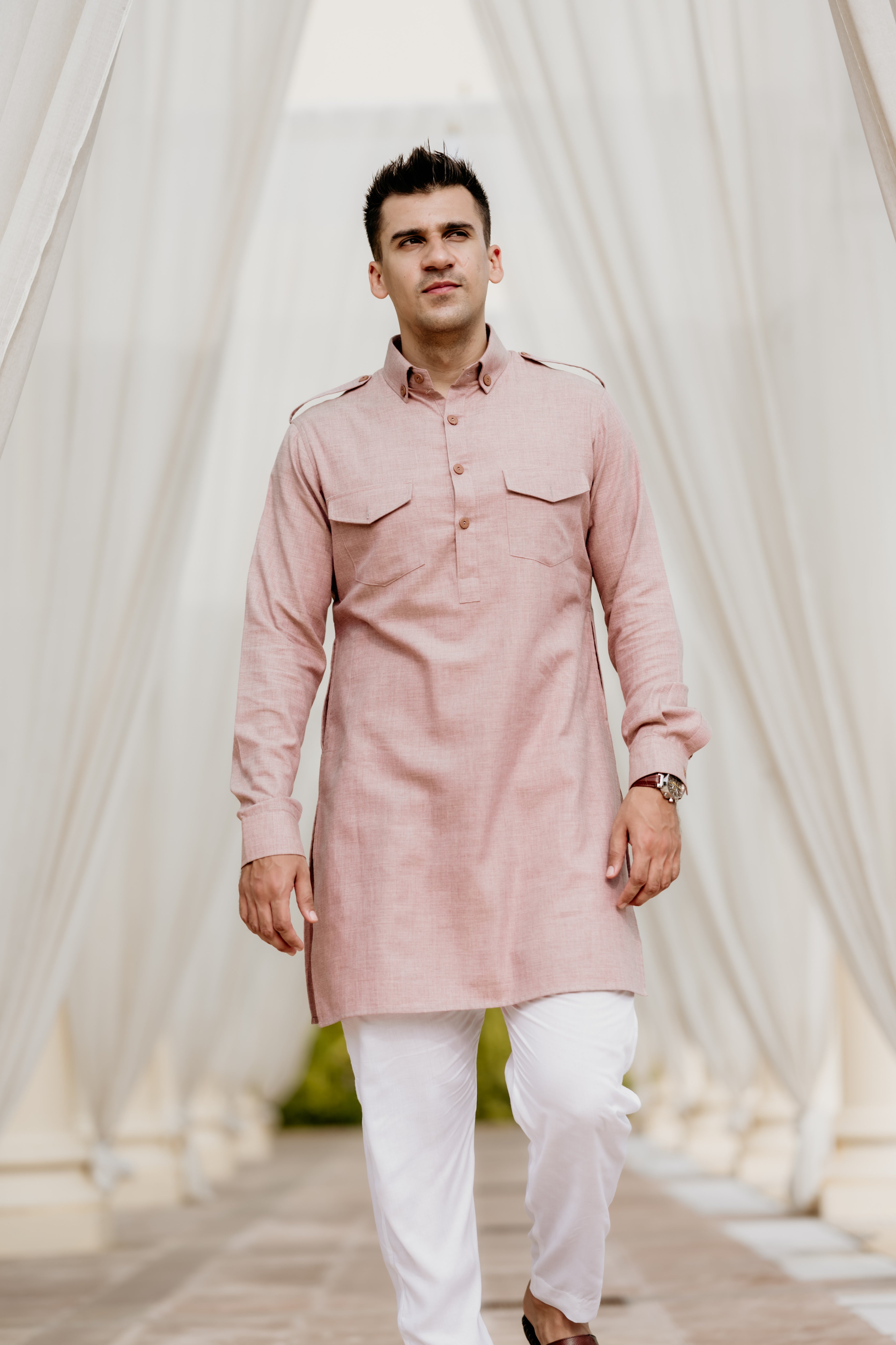 Dusty Rose Pathani