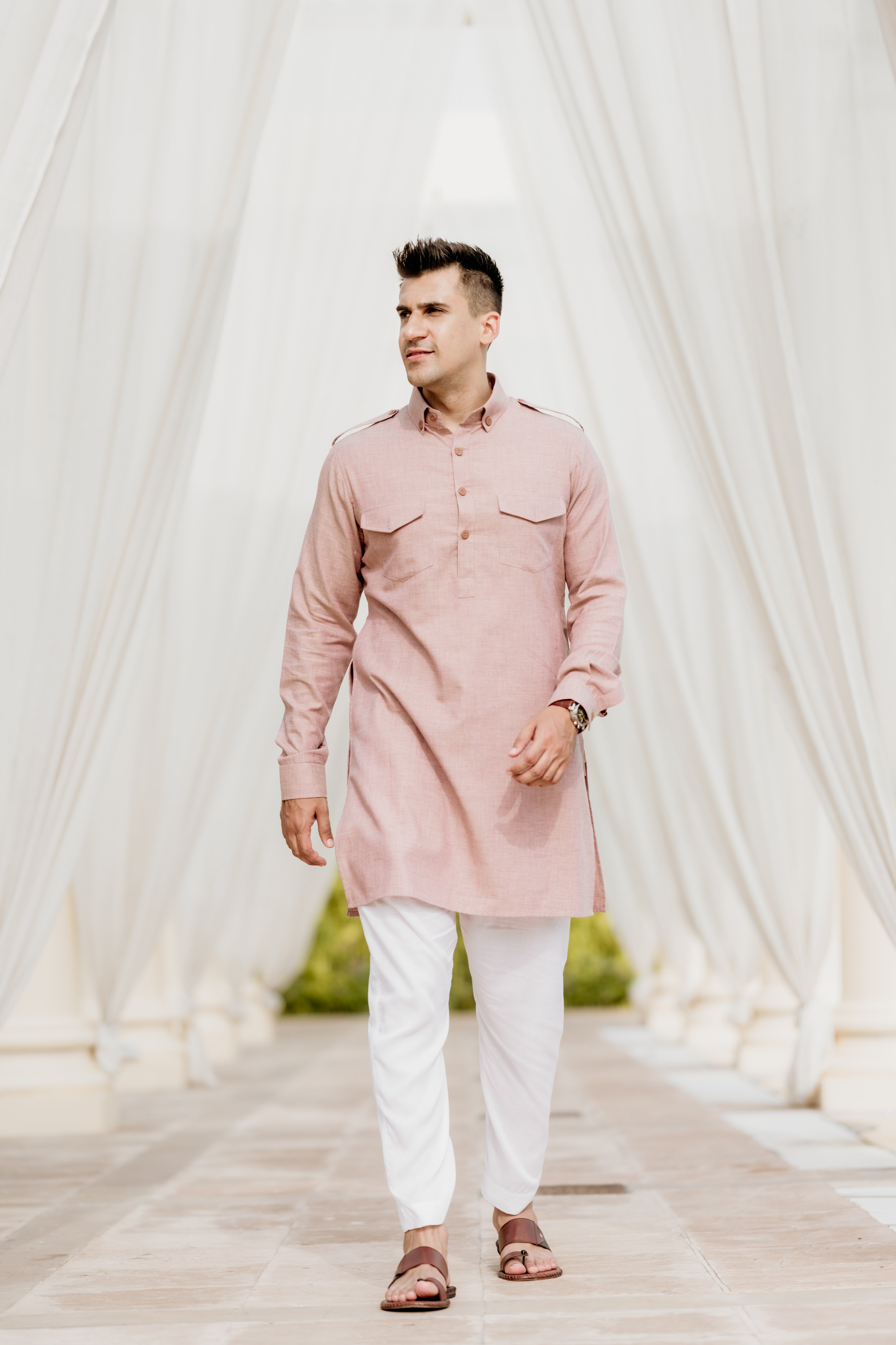 Dusty Rose Pathani