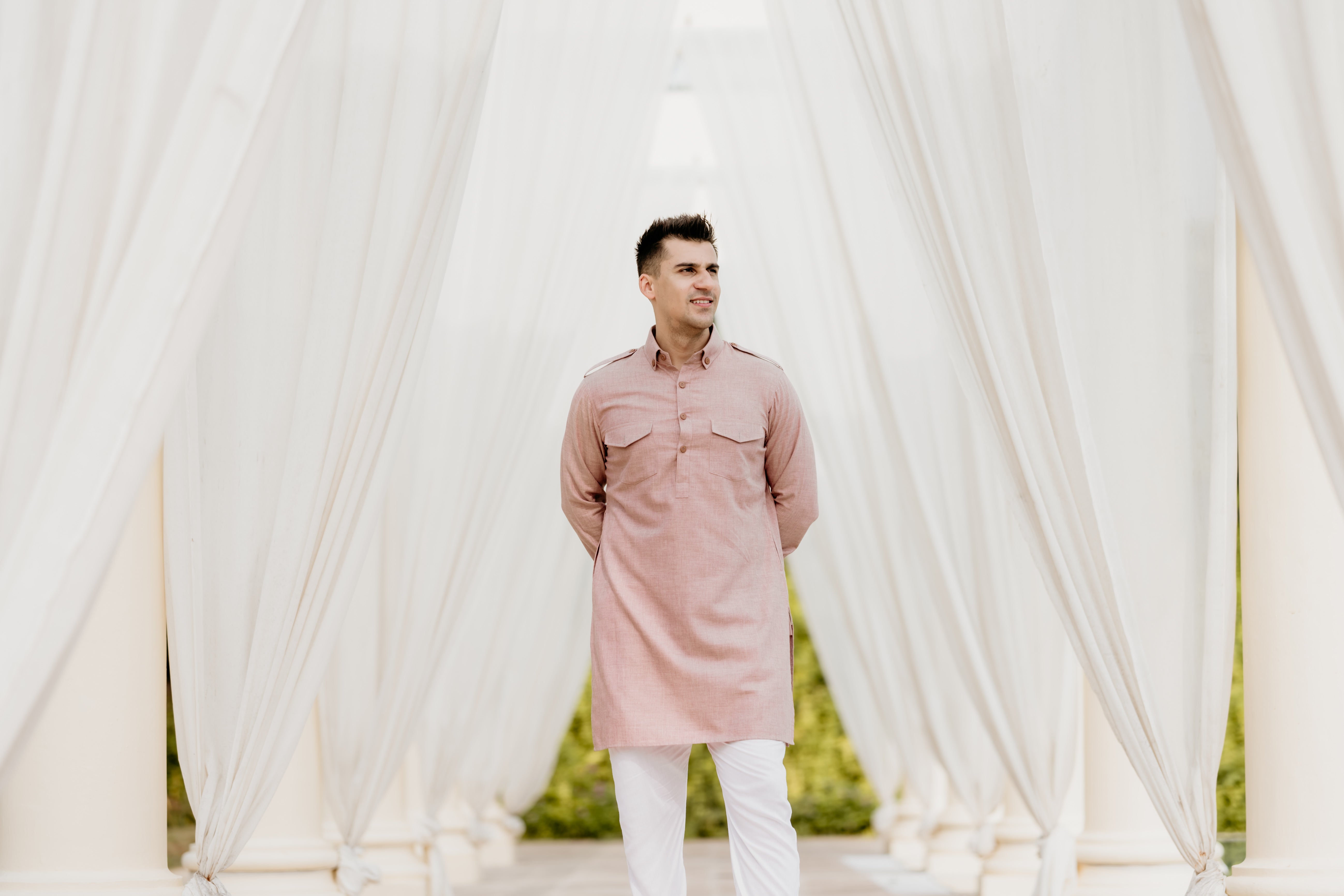 Dusty Rose Pathani