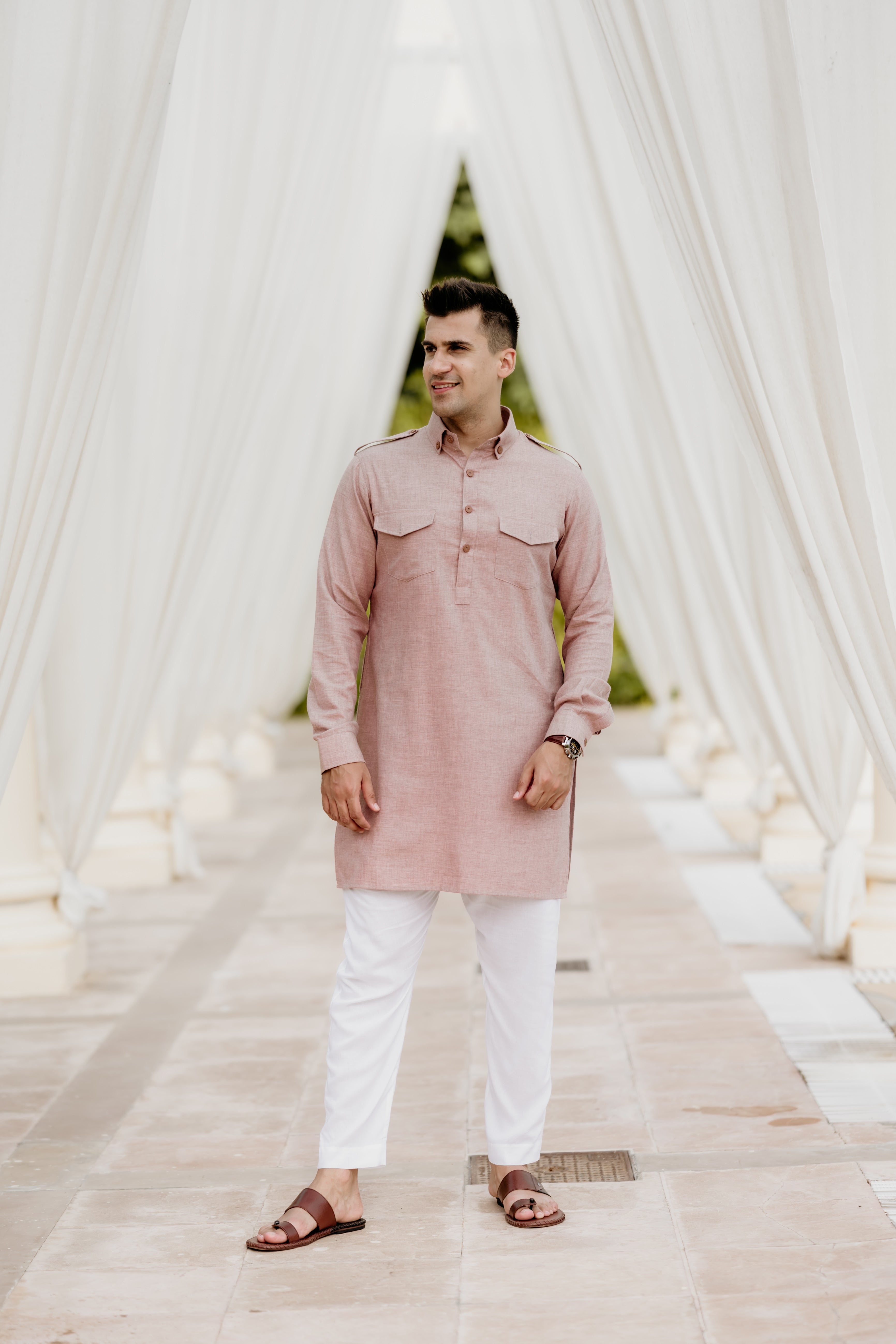 Dusty Rose Pathani