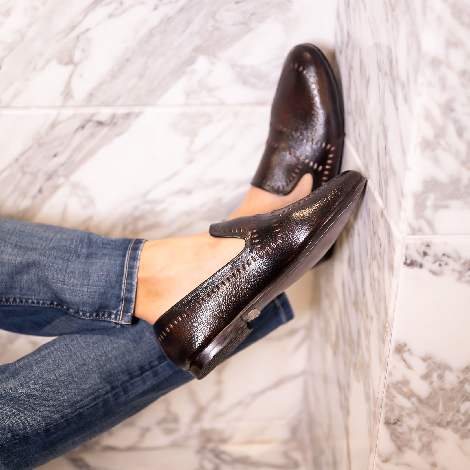 Punch loafer