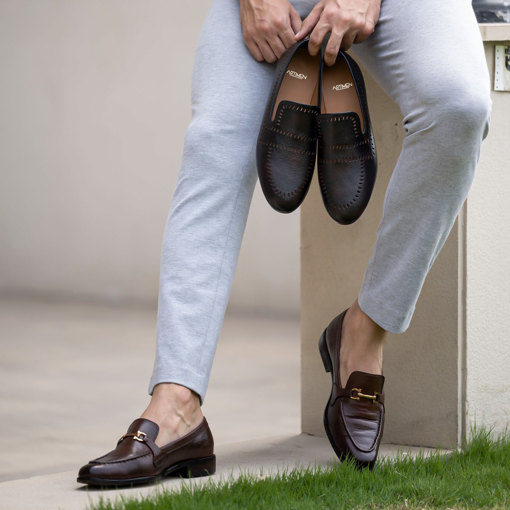 Punch loafer