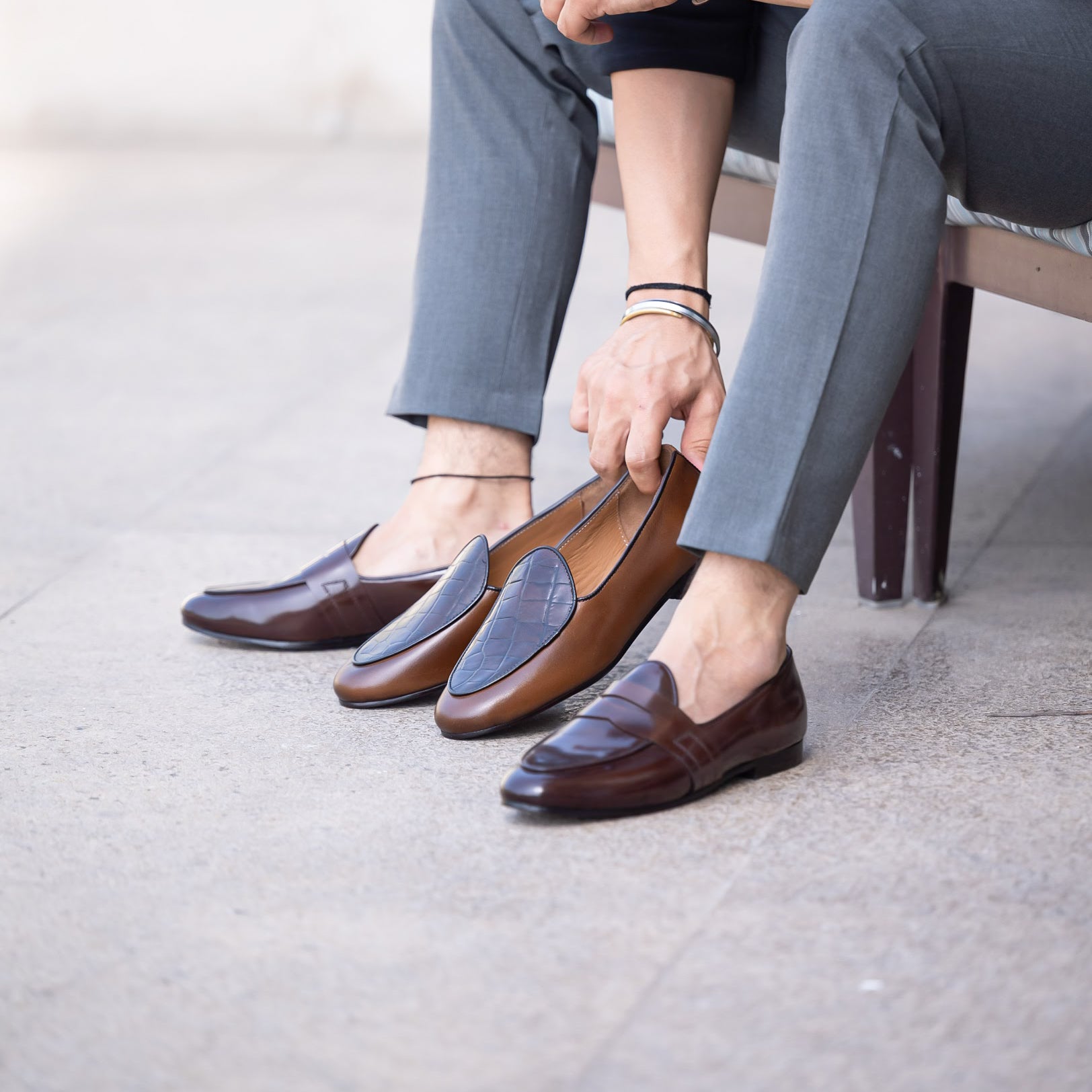 Brushed Penny loafer
