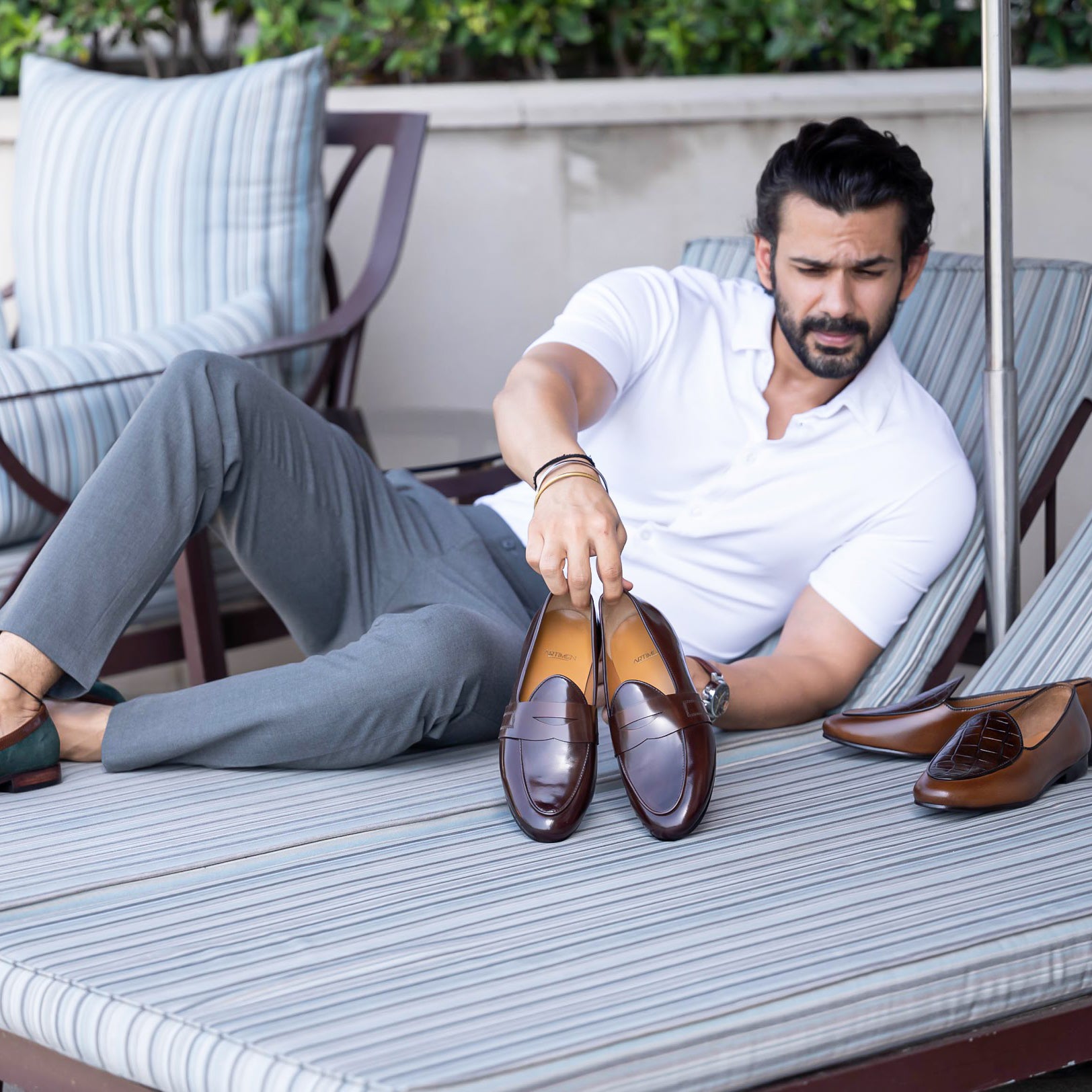 Brushed Penny loafer