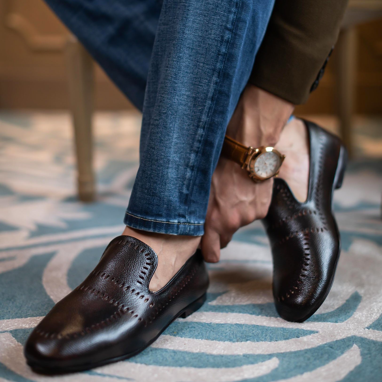 Punch Cut loafer