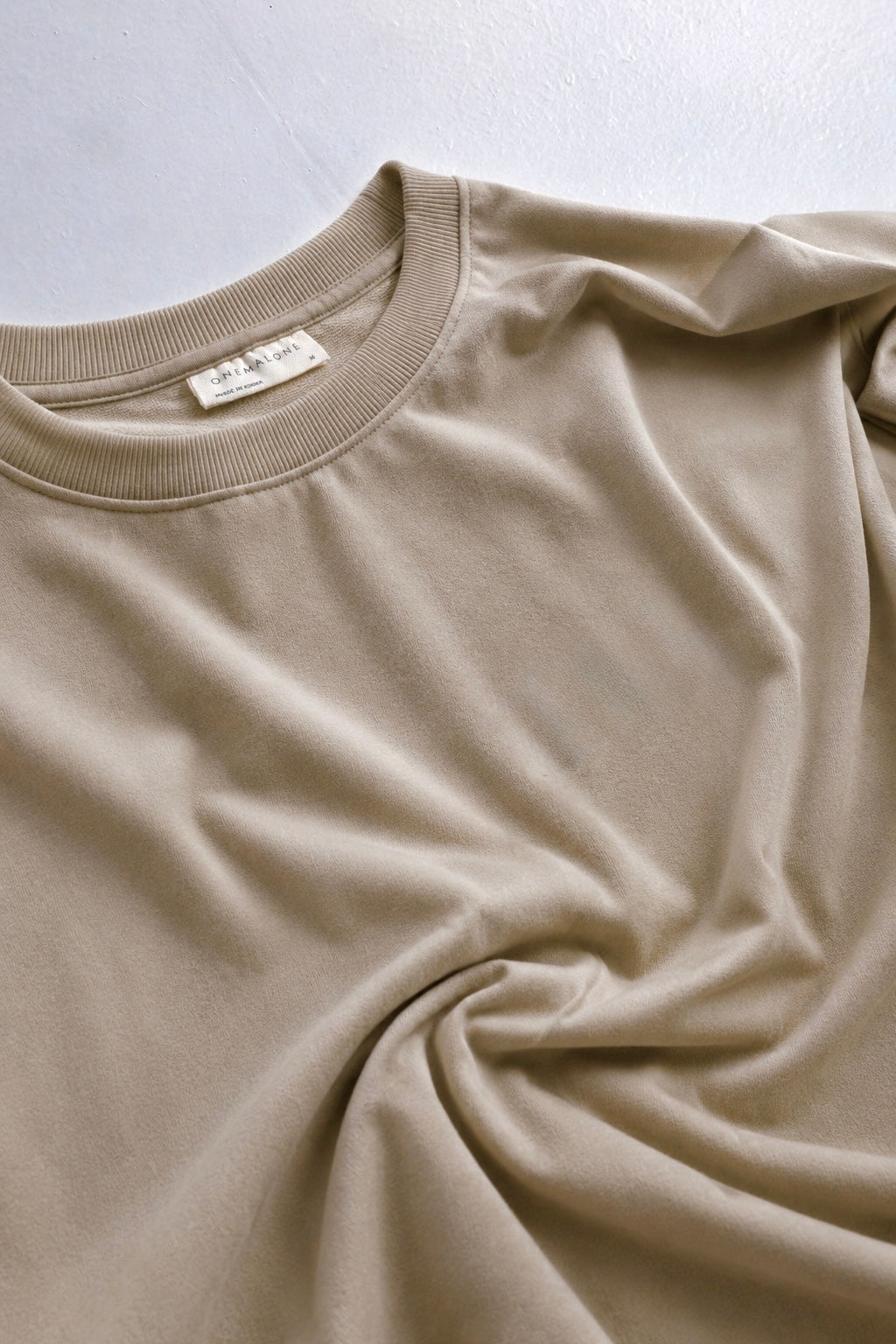 Drop Shoulder Light Beige T-shirt