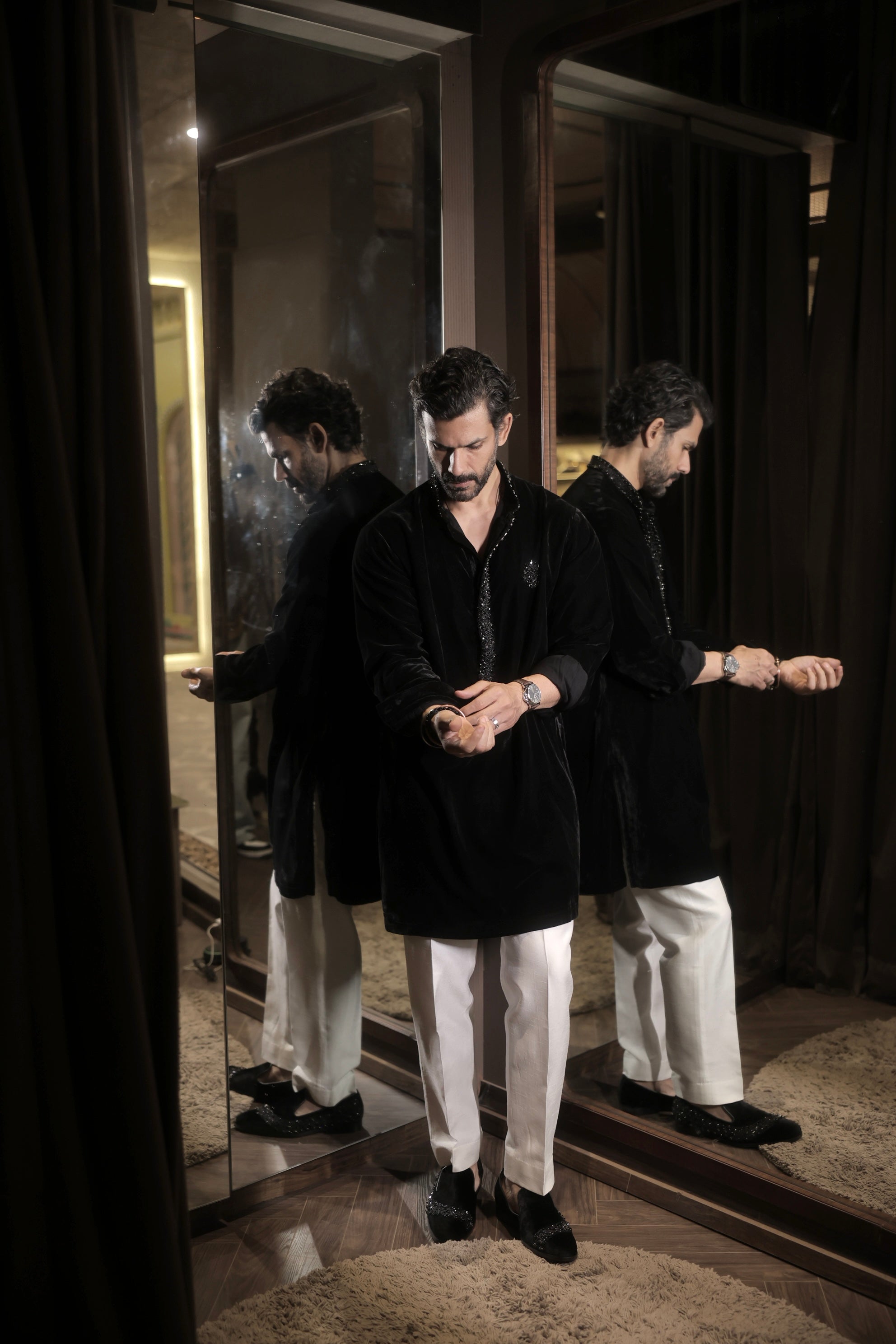 Rainbow stone loafers