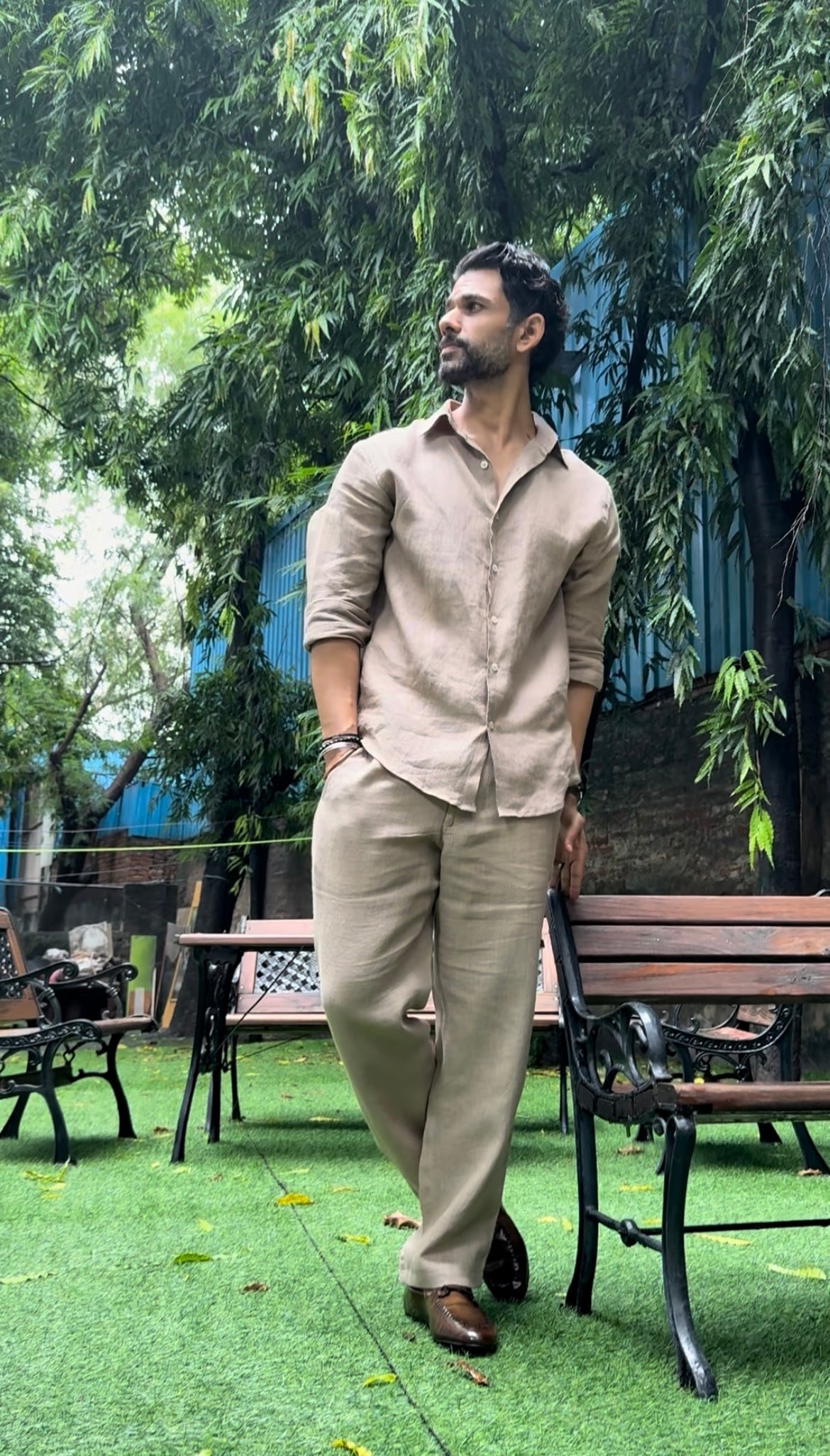 Linen Beige Pants