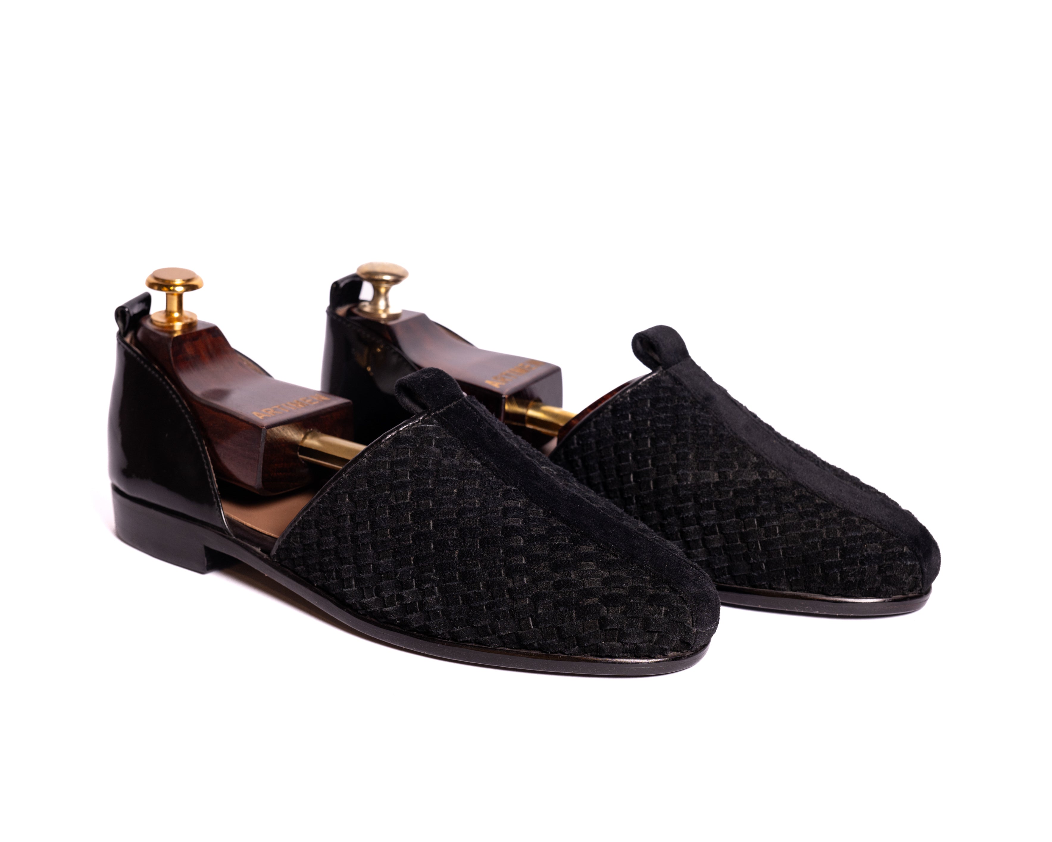 Black Weave Sandal