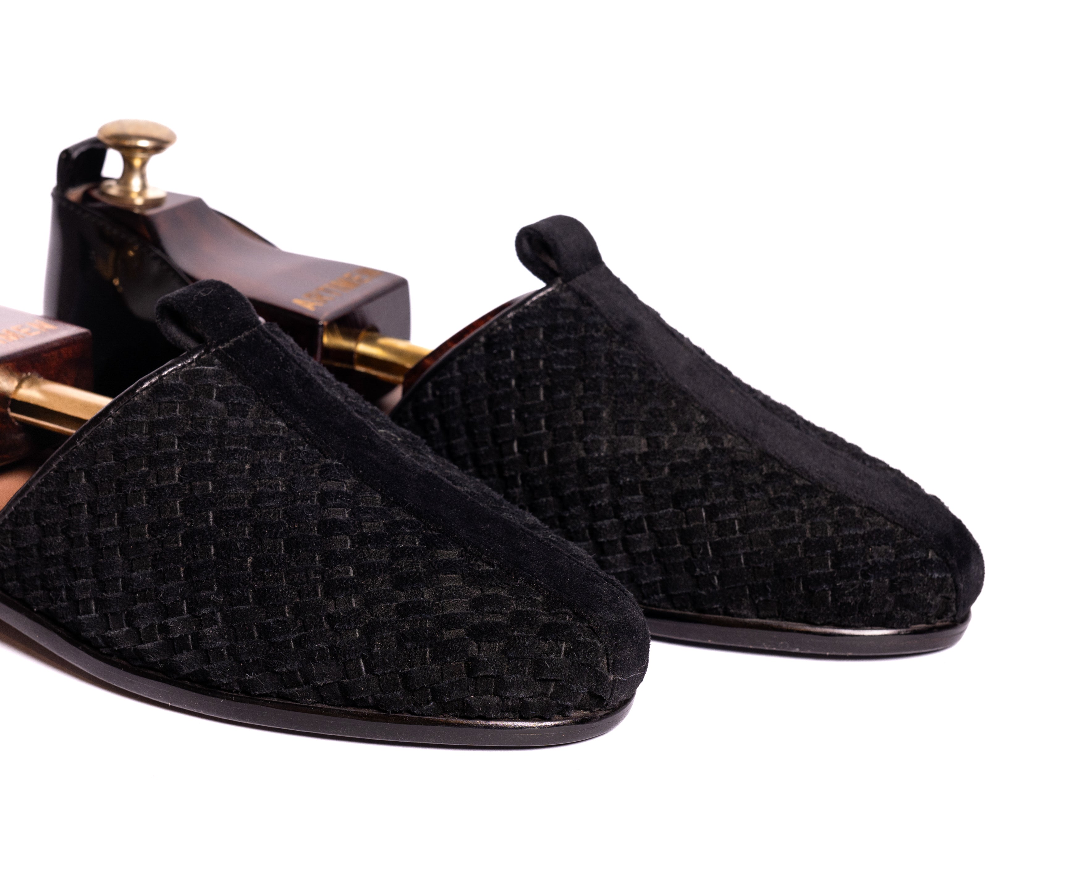 Black Weave Sandal