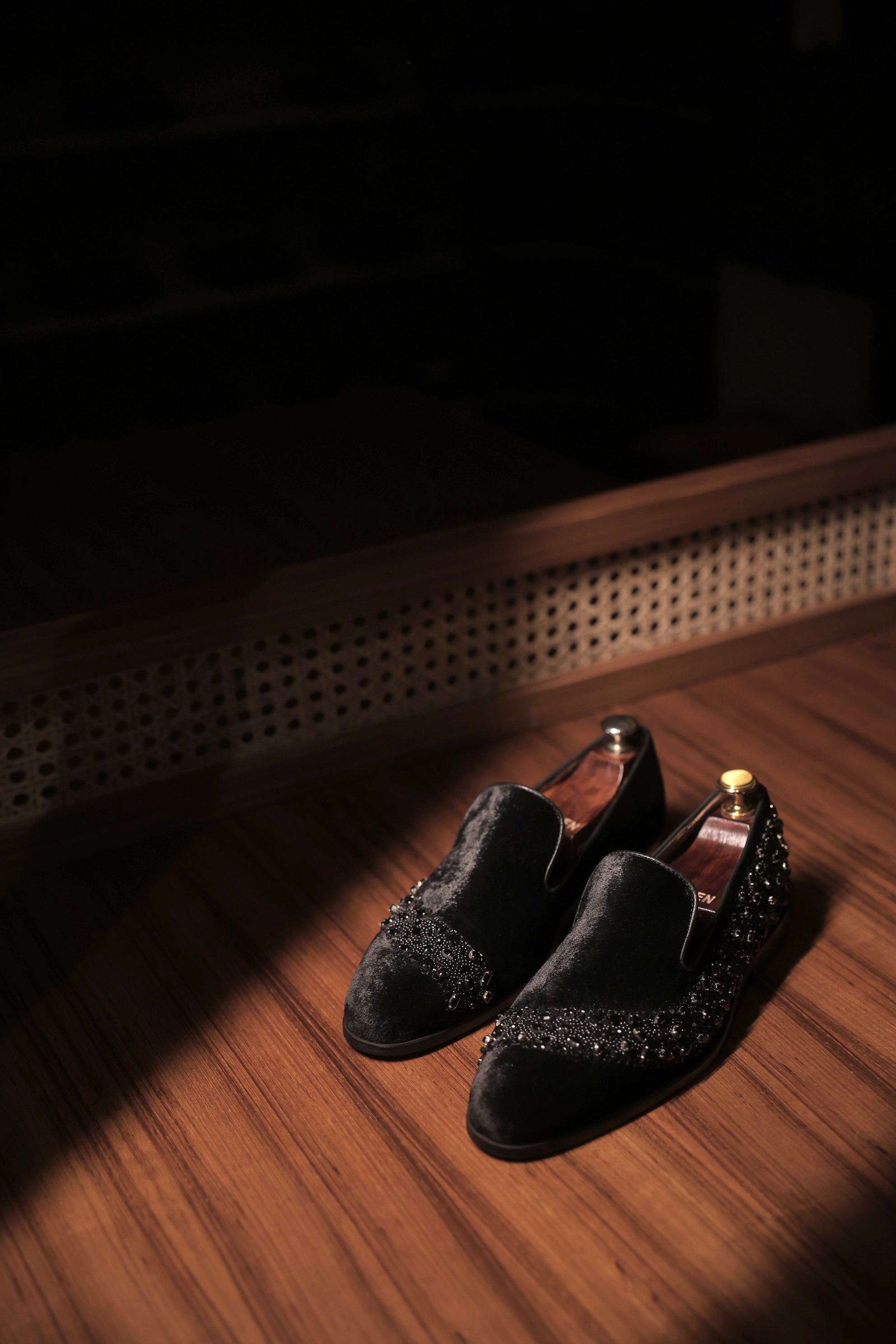 Rainbow stone loafers