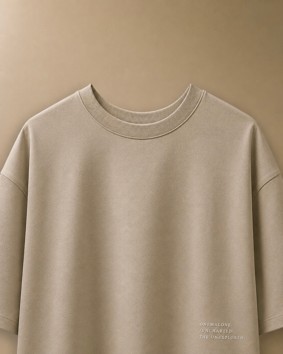 Drop Shoulder Light Beige T-shirt