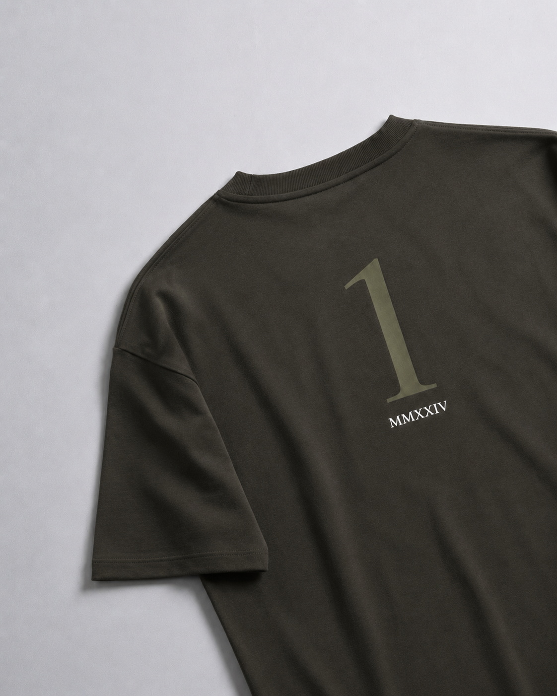 Drop Shoulder Pine Green T-shirt