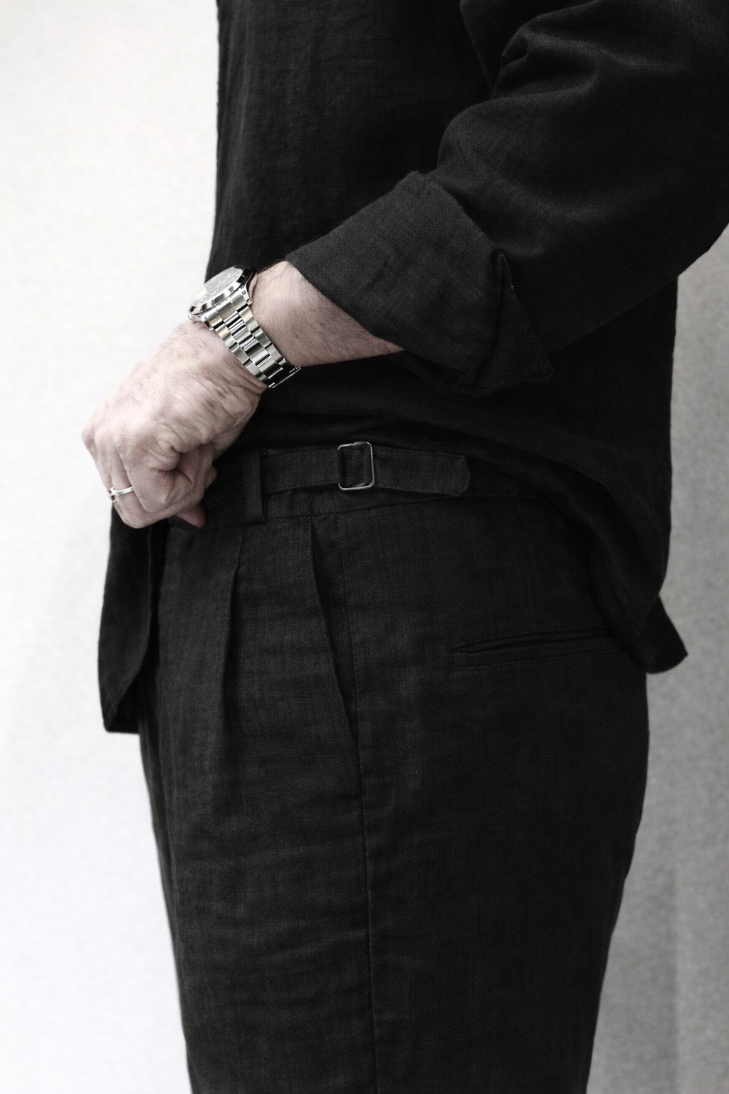 Linen Coord Set - Black
