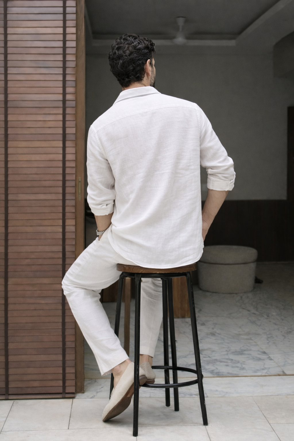 Linen Coord Set - White