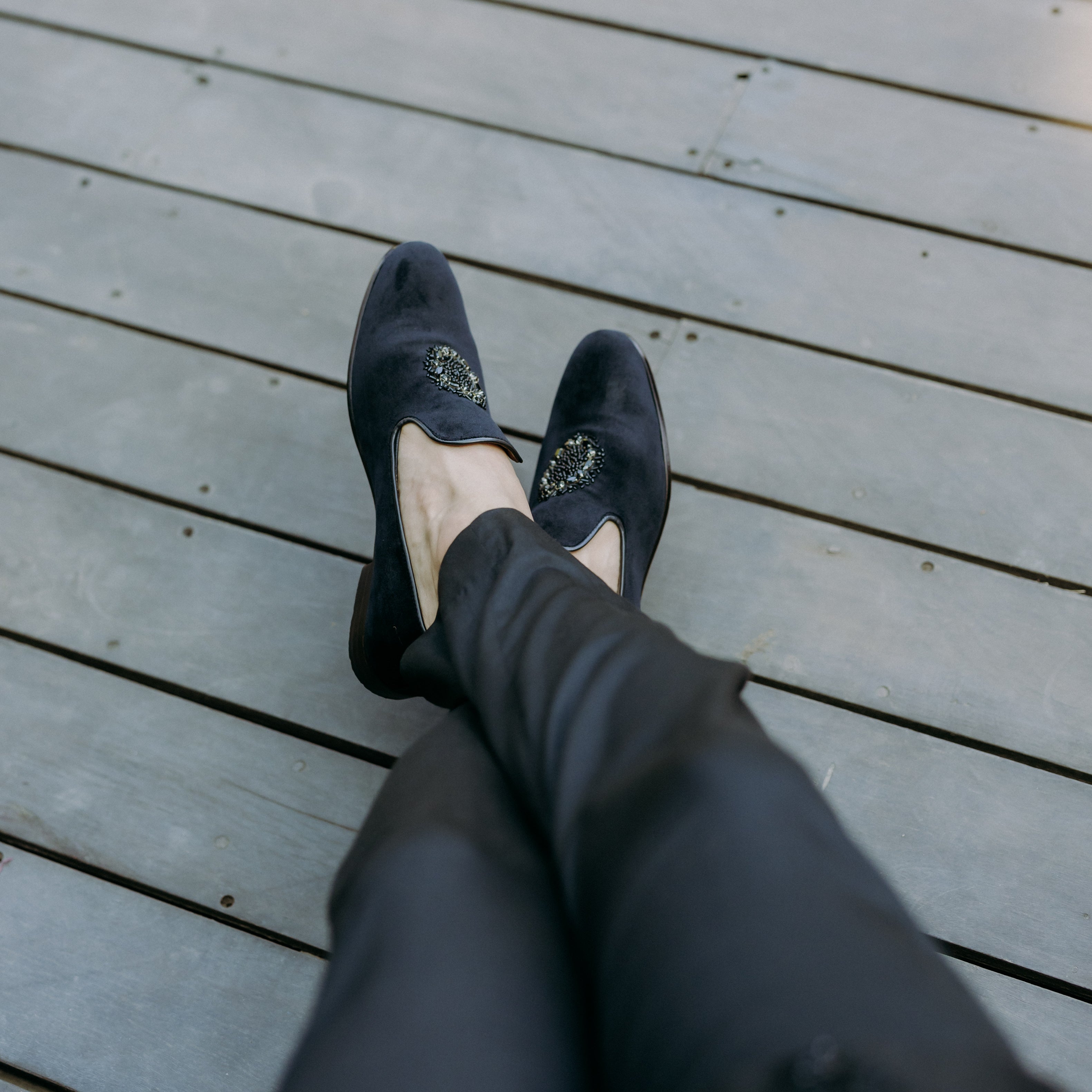 Black Stone Loafer